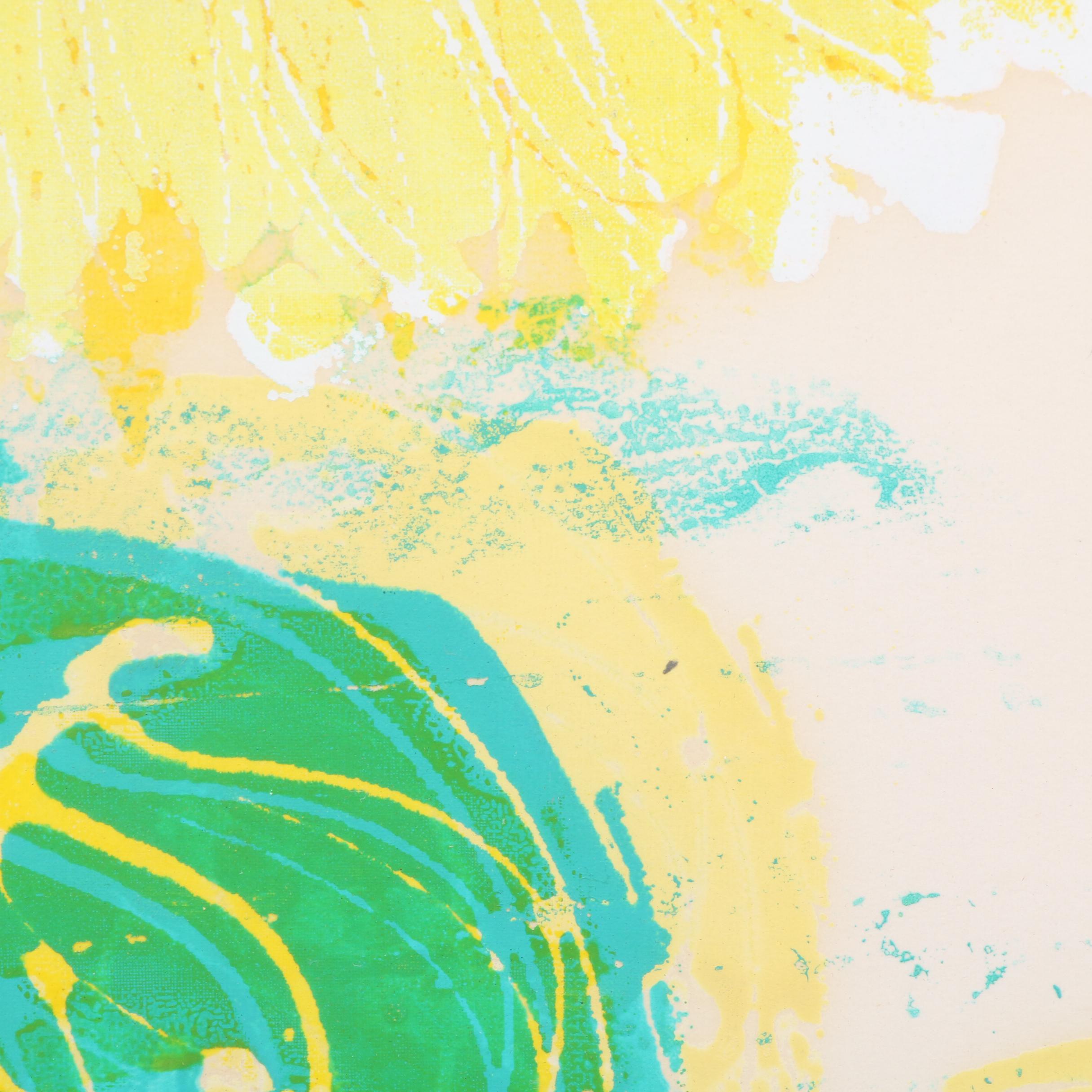 Krystyna Marek Serigraph "Sunflower"