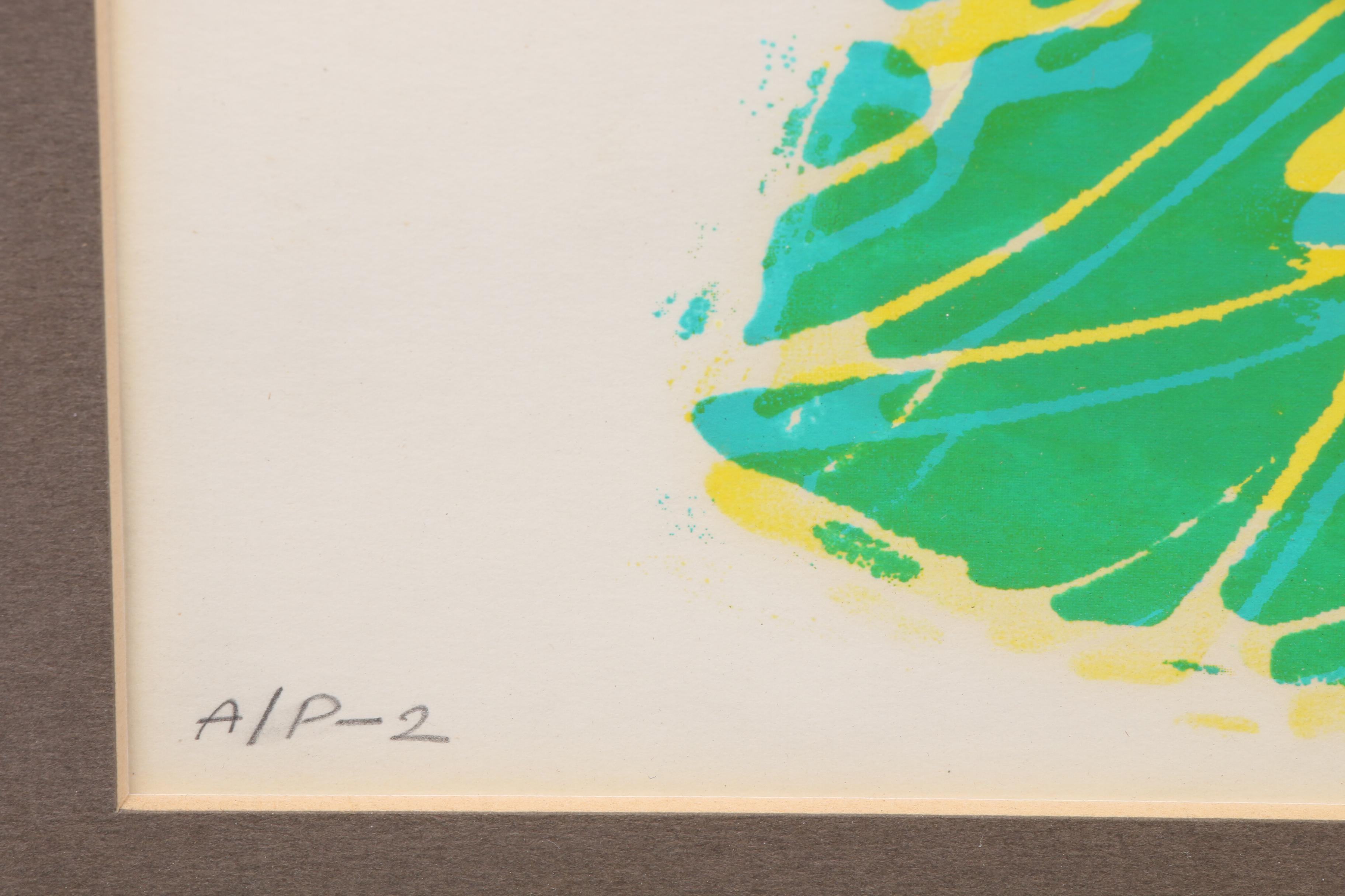 Krystyna Marek Serigraph "Sunflower"