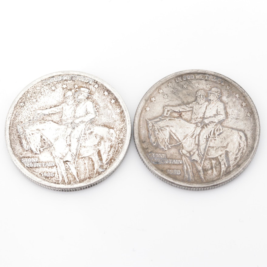 1925 Stone Mountain Commemorative Silver Half Dollars