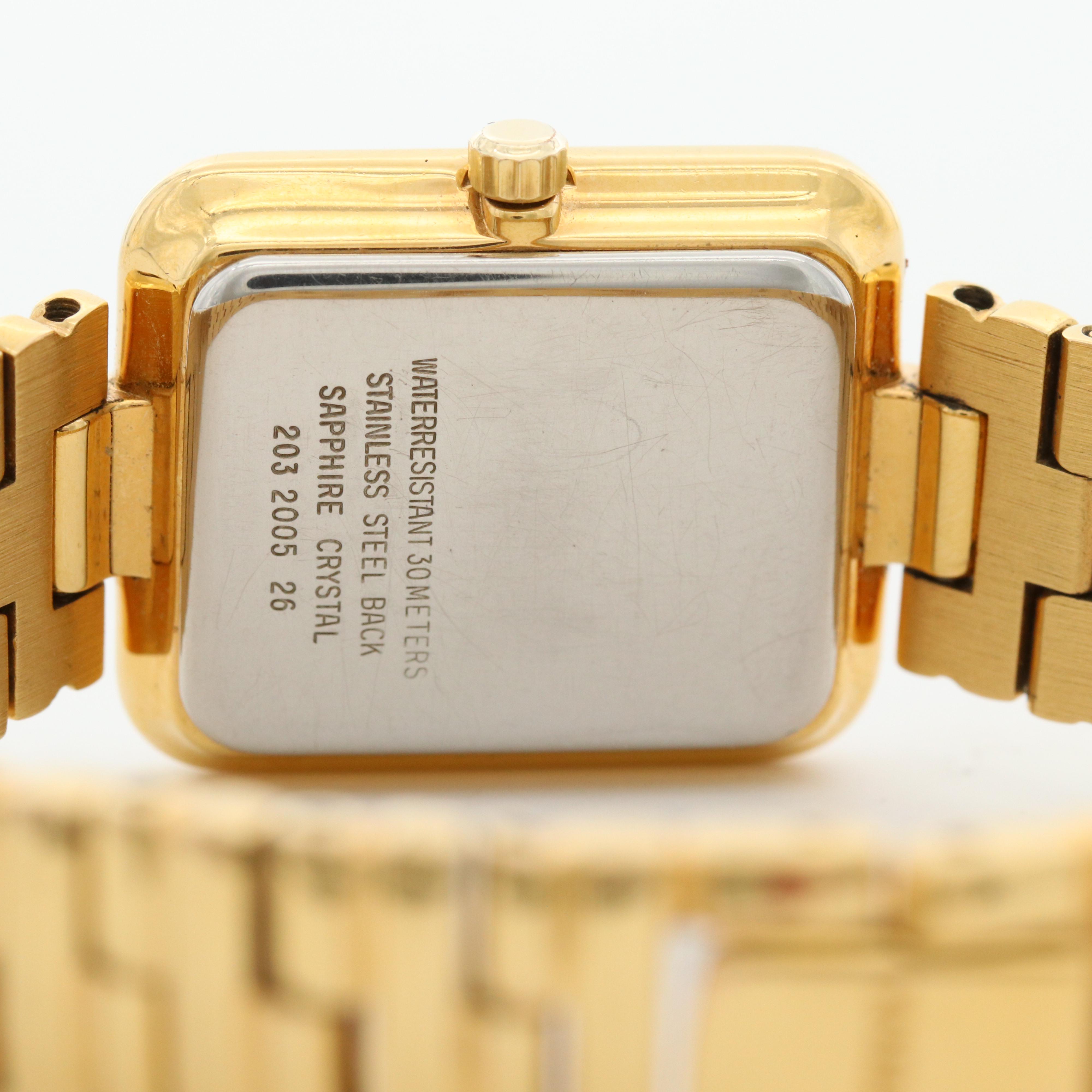 Certine Swiss Gold Tone Quartz Watch