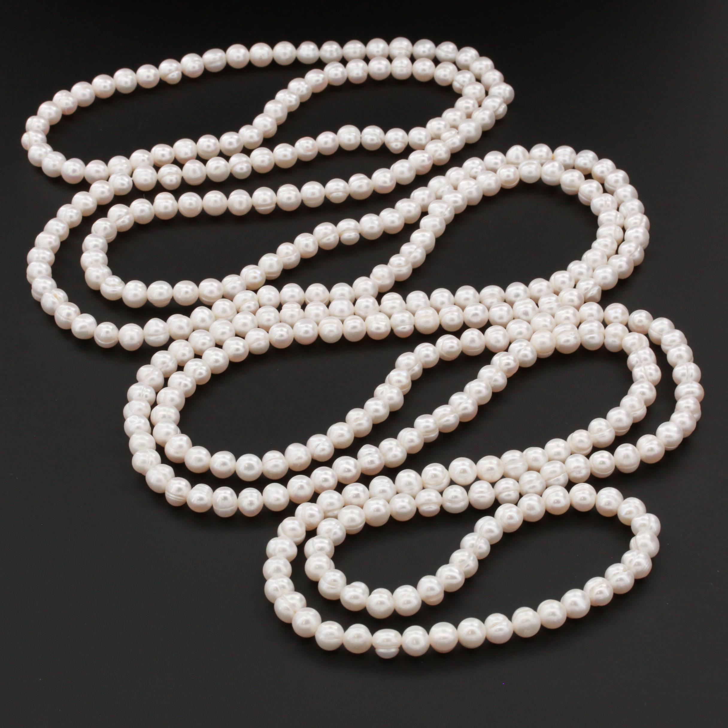 Cultured Pearl Endless Strand Necklace