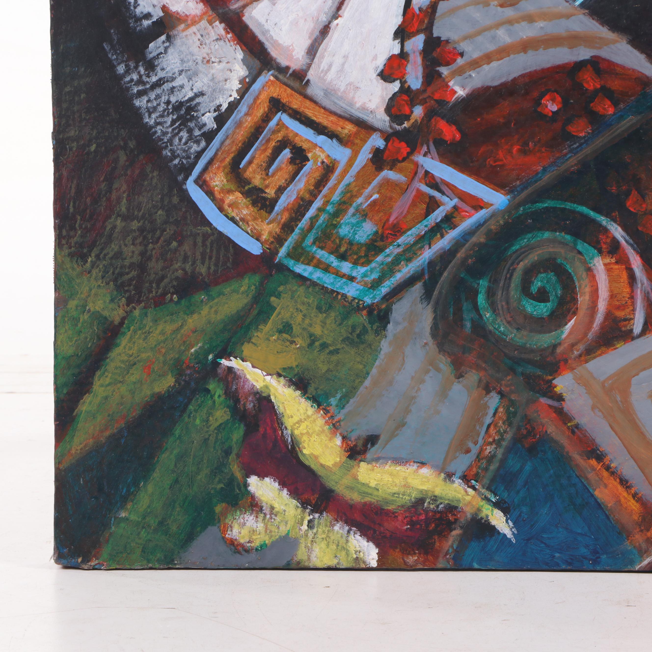 Figural Abstract Oil Painting