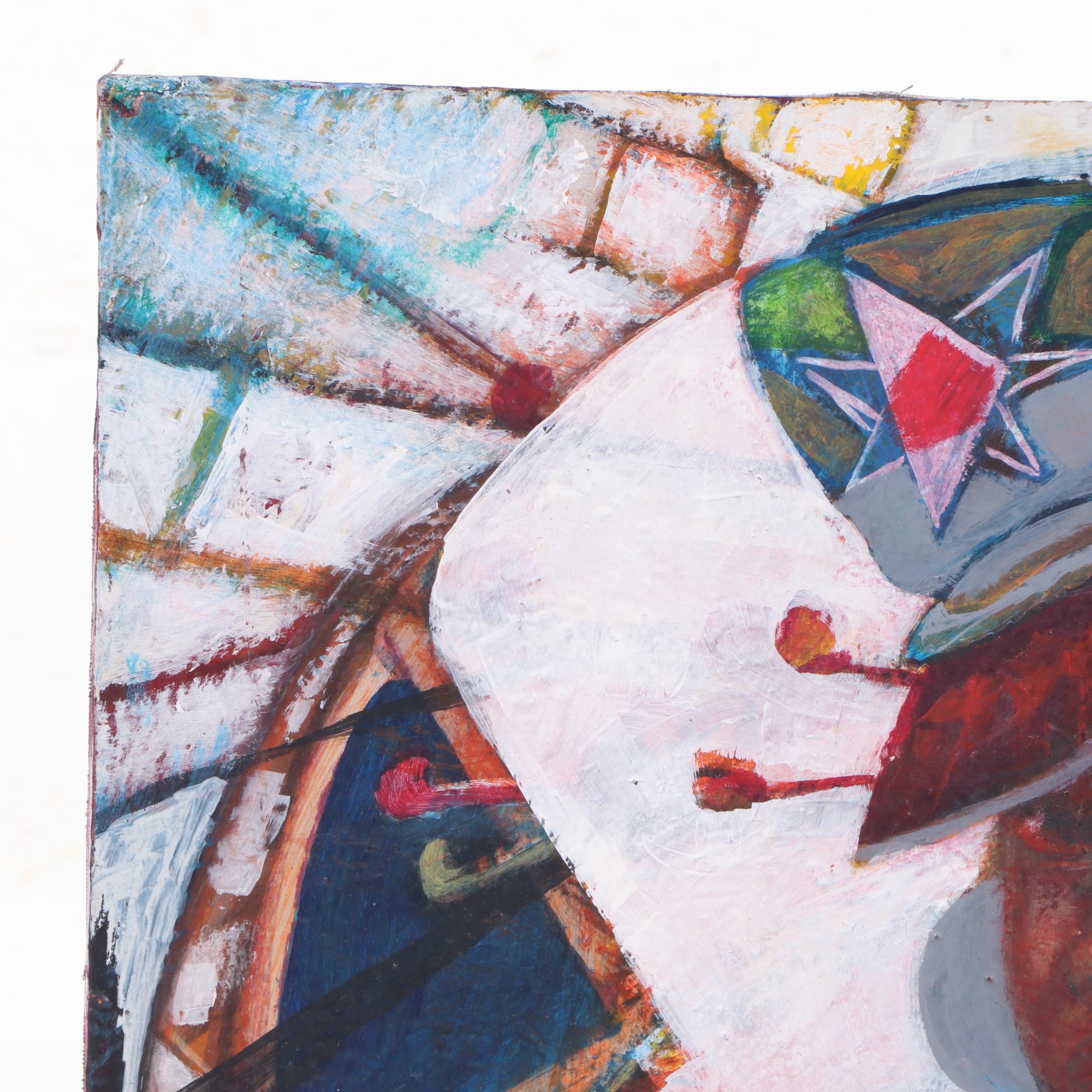 Figural Abstract Oil Painting