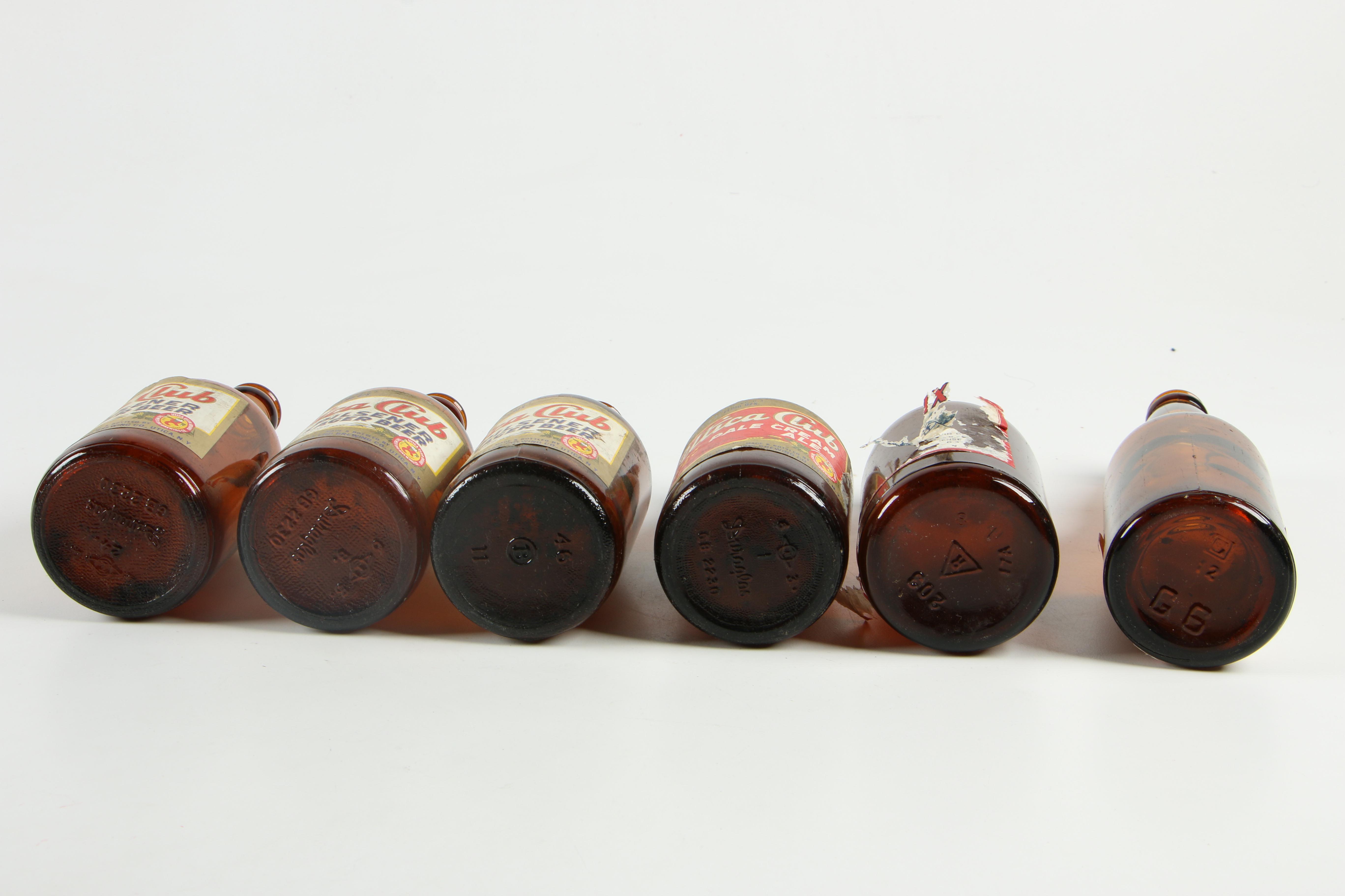 Utica Club Pilsener Lager and Triple X Pale Cream Ale Bottles, Mid-Century