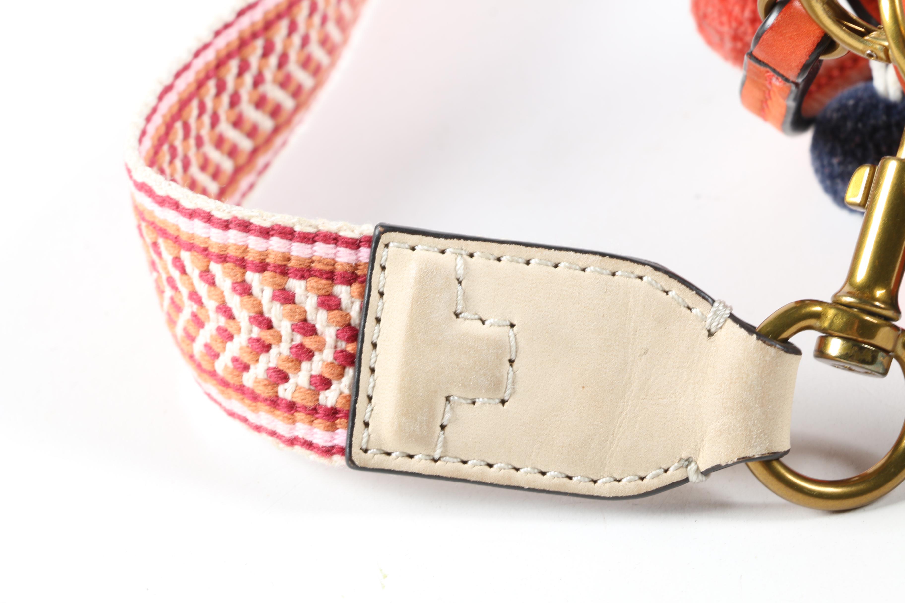 Tory Burch Scout 2 in 1 Bag in Nylon and Leather with Pom Poms