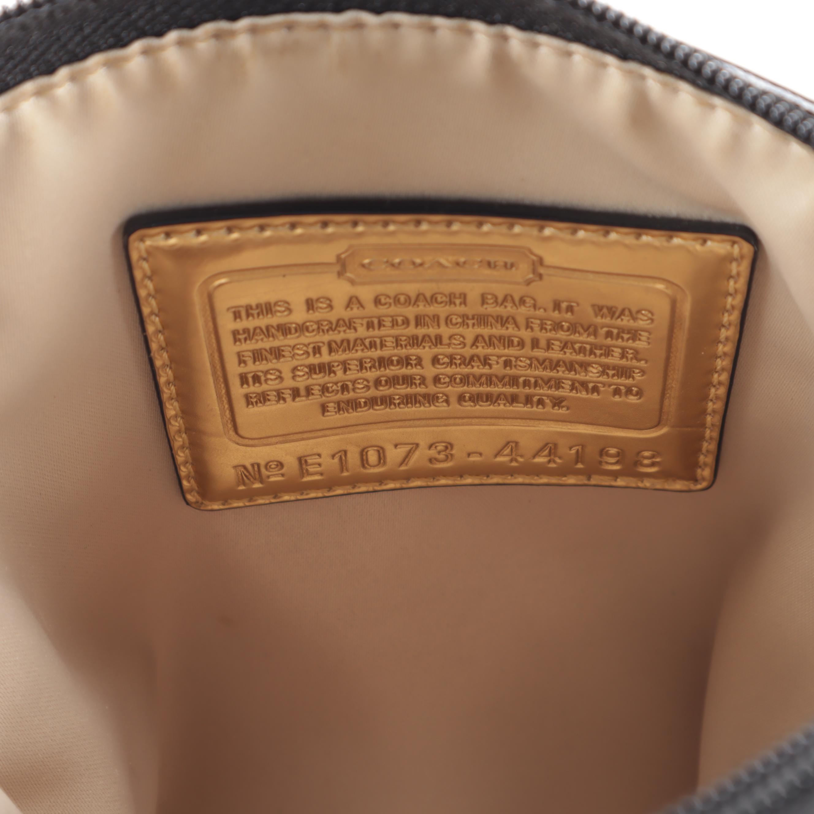 Coach Leopard Print Satin and Patent Leather Crossbody Bag