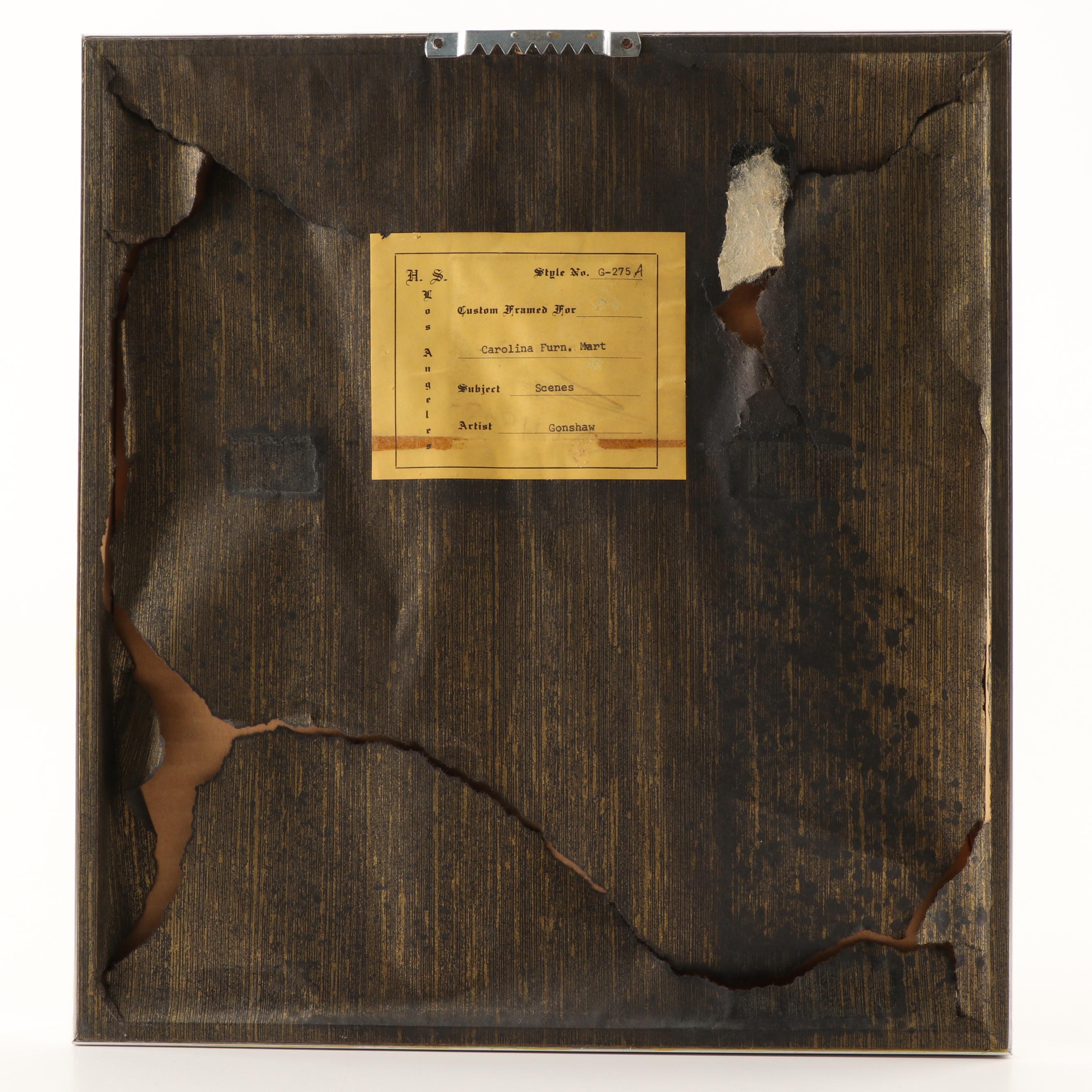 Gonshaw Etching "Olive Tree"