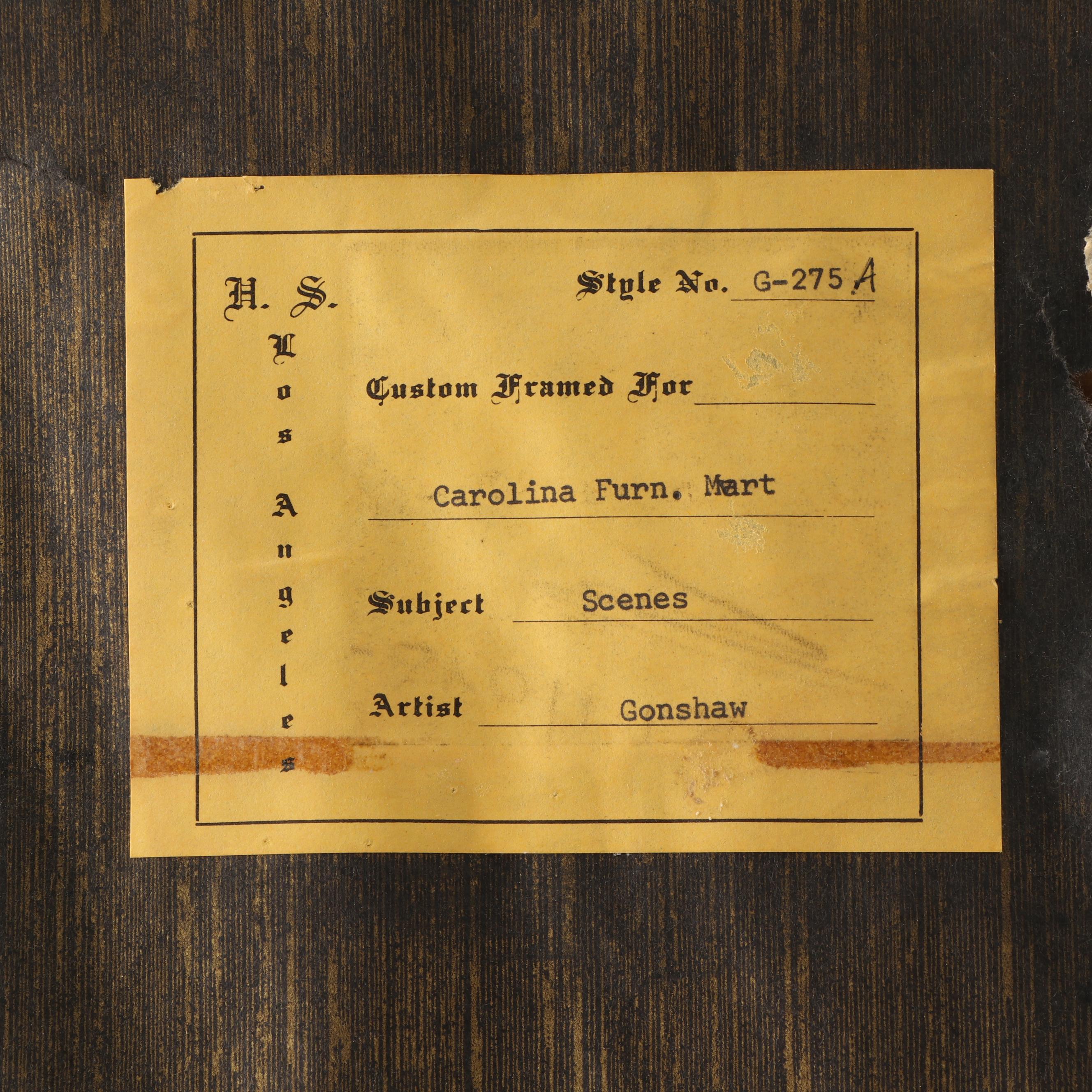 Gonshaw Etching "Olive Tree"