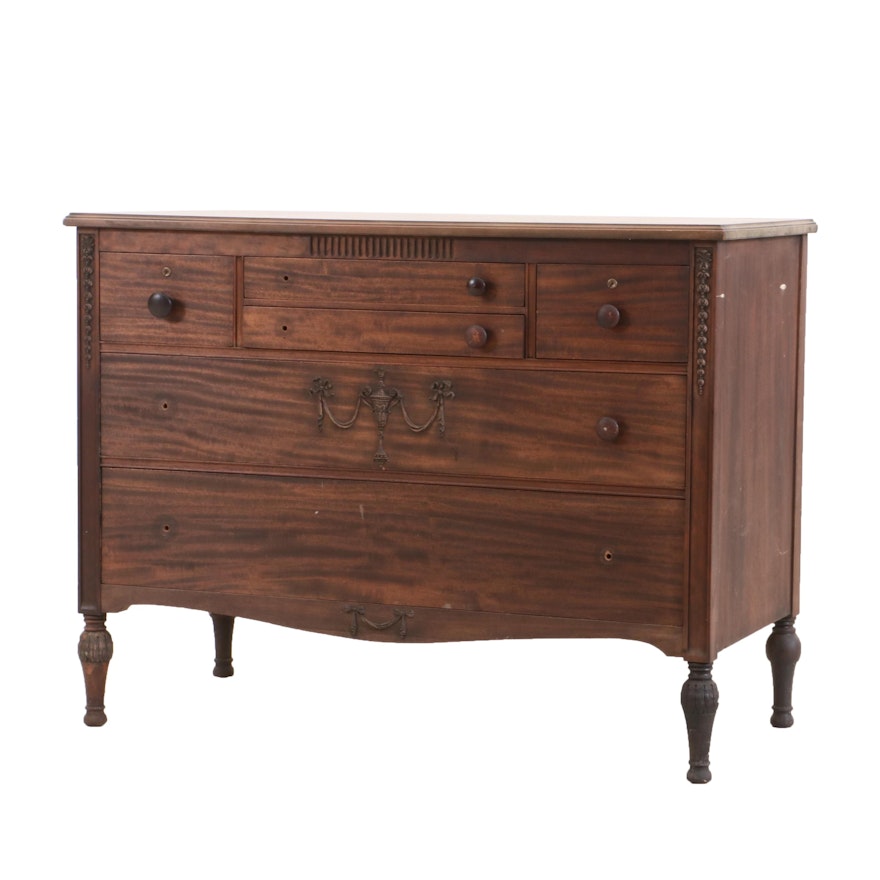 Adams Style Mahogany Chest of Drawers, 1920s
