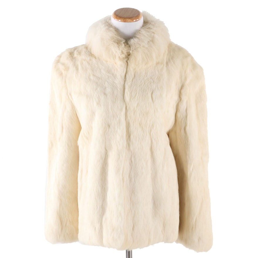 White Rabbit Fur Jacket, Vintage