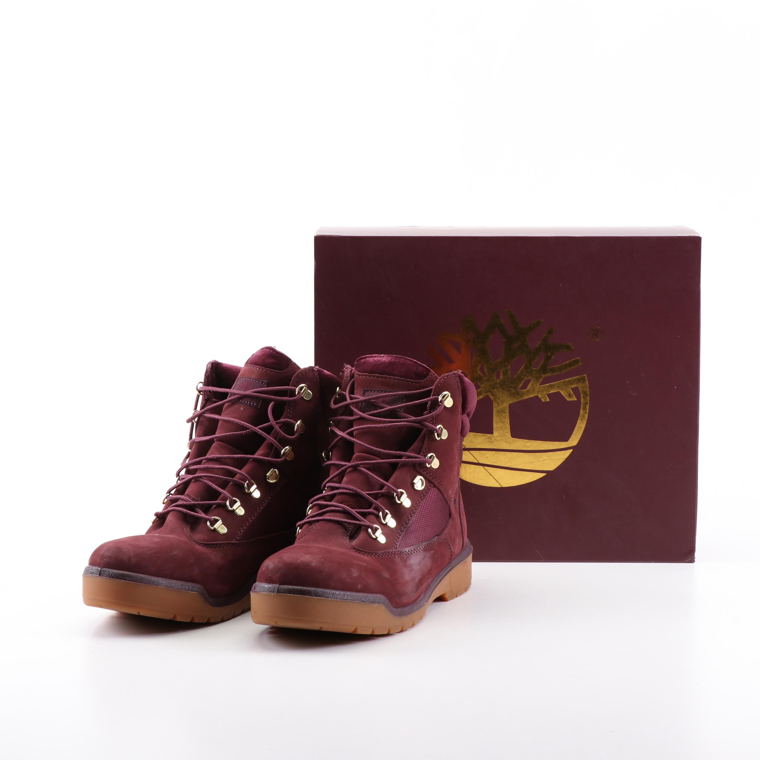 Timberland Legends Club Maroon Leather Field Boots