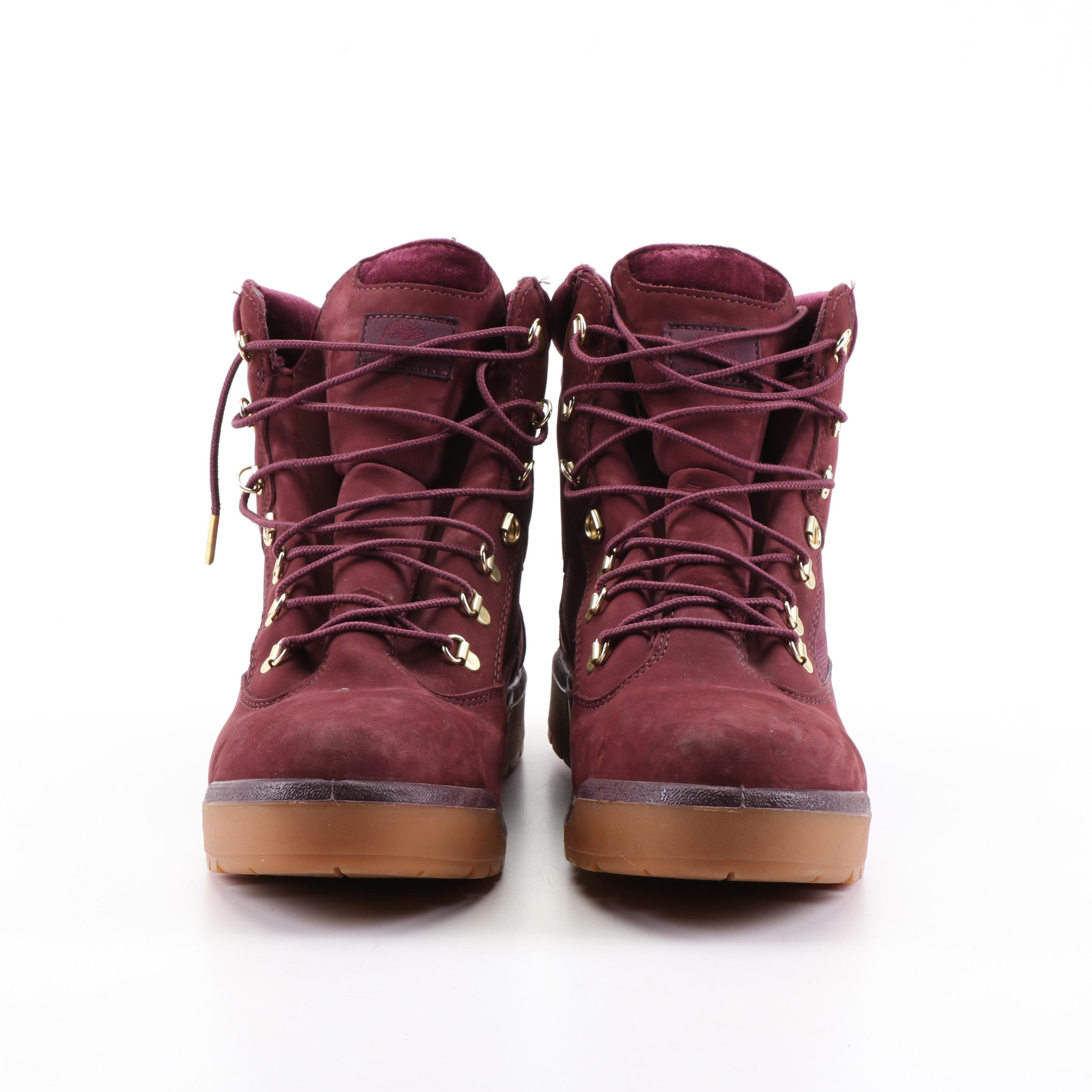 Timberland Legends Club Maroon Leather Field Boots