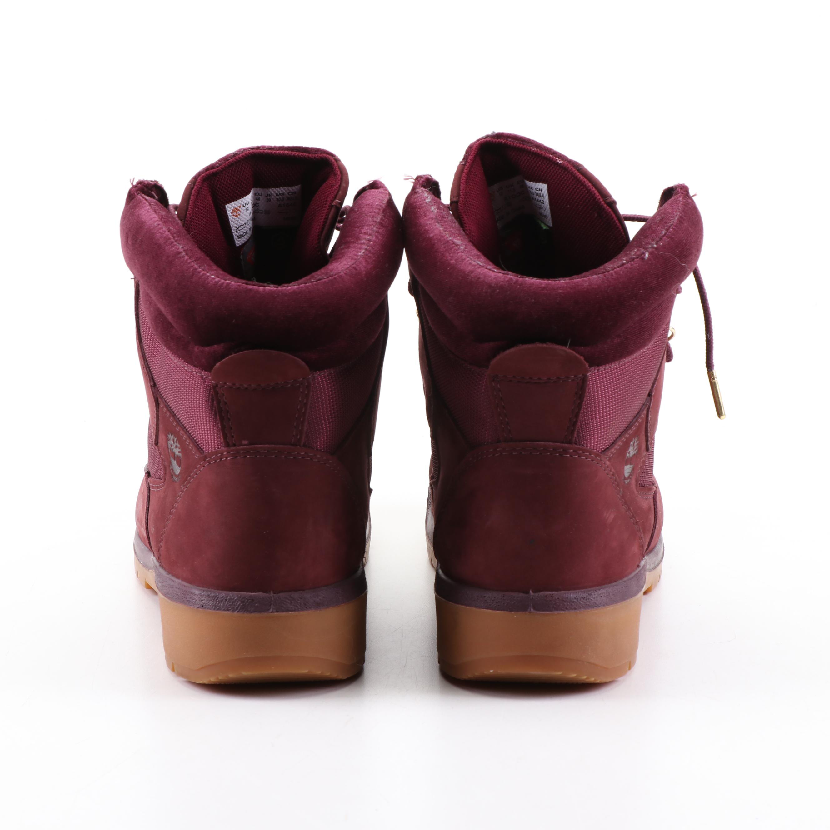 Timberland Legends Club Maroon Leather Field Boots