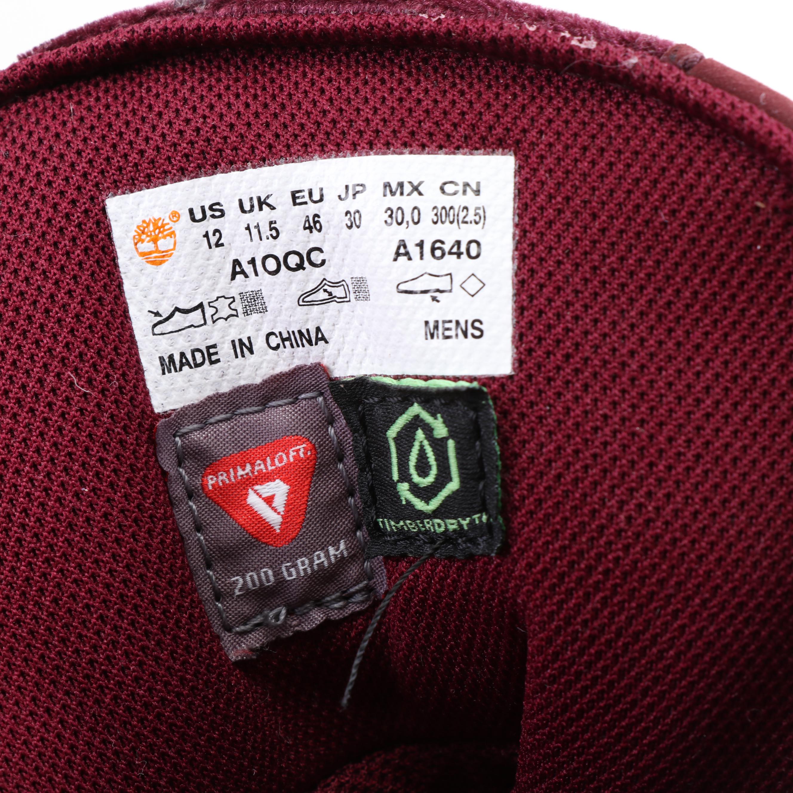 Timberland Legends Club Maroon Leather Field Boots