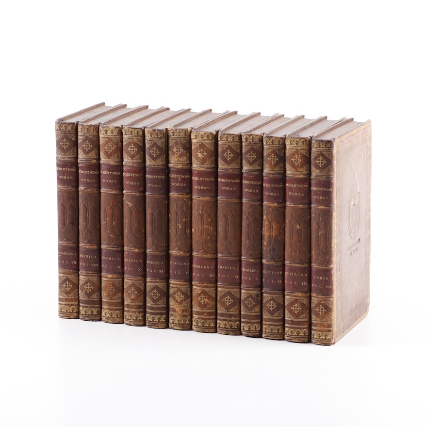 1817 "The Works of William Robertson, D.D." in Twelve Volumes