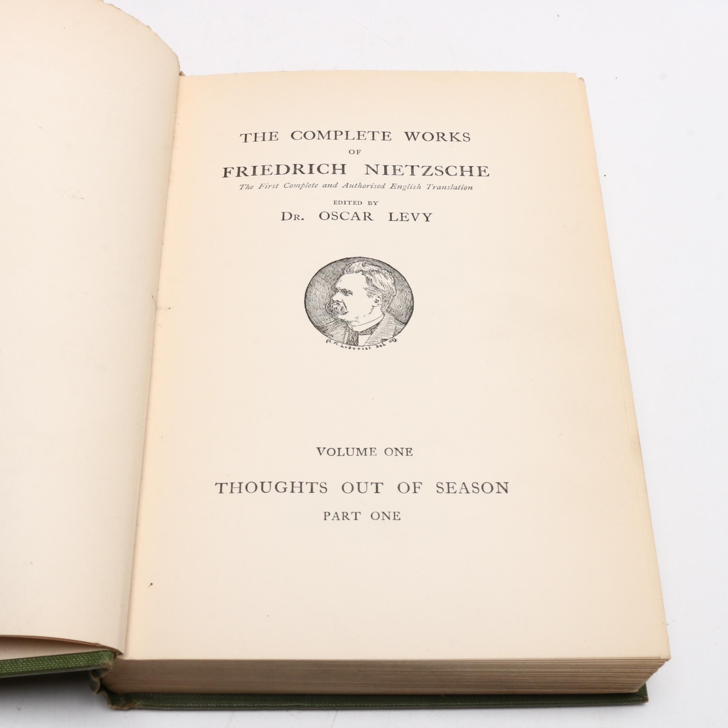 Limited Edition "Thoughts Out of Season" by Nietzsche with More Nonfiction Books