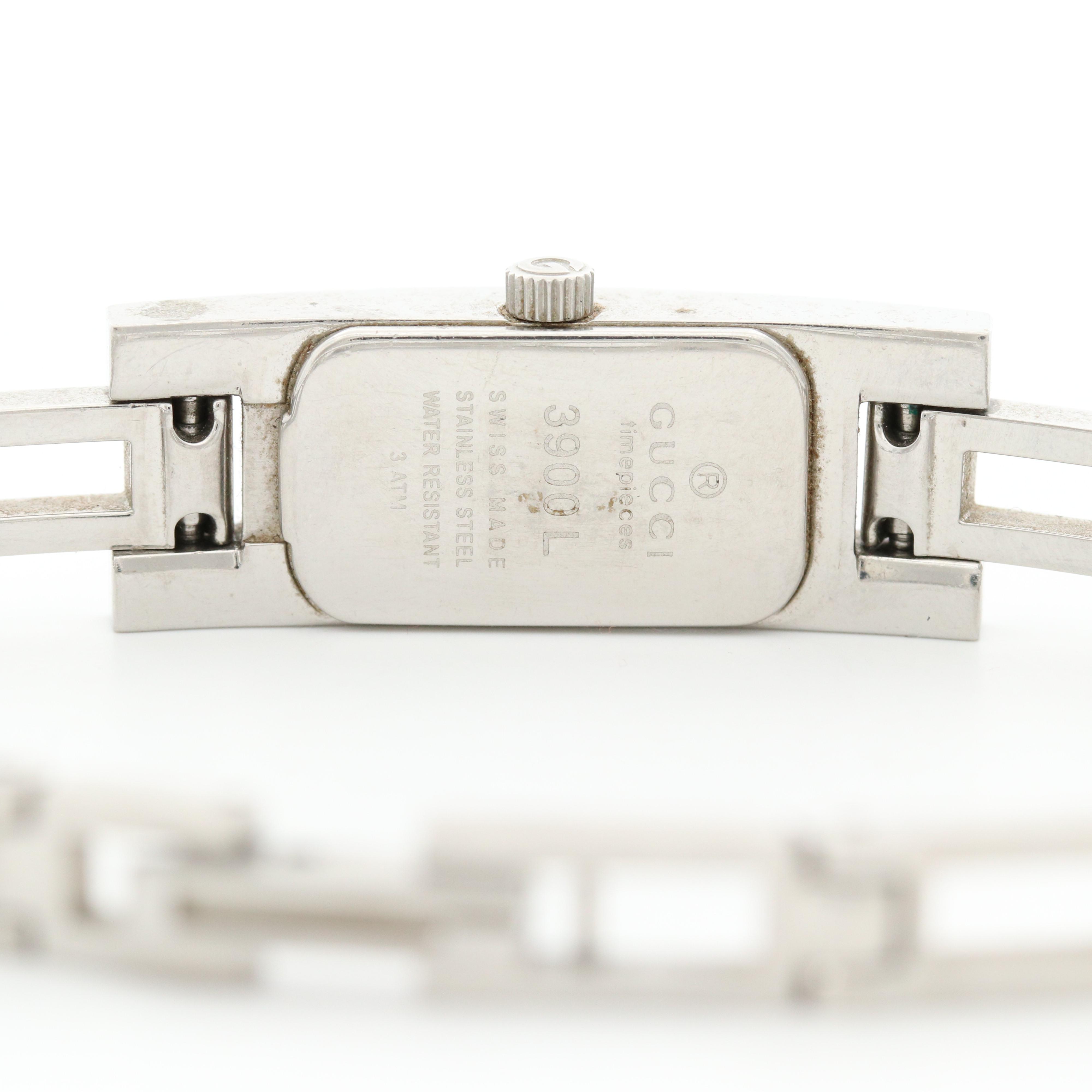 Gucci Stainless Steel Grey Dial Quartz Watch