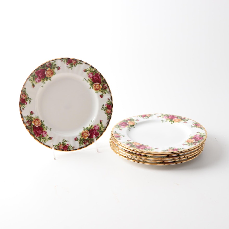 Royal Albert China "Old Country Roses" Salad Plates