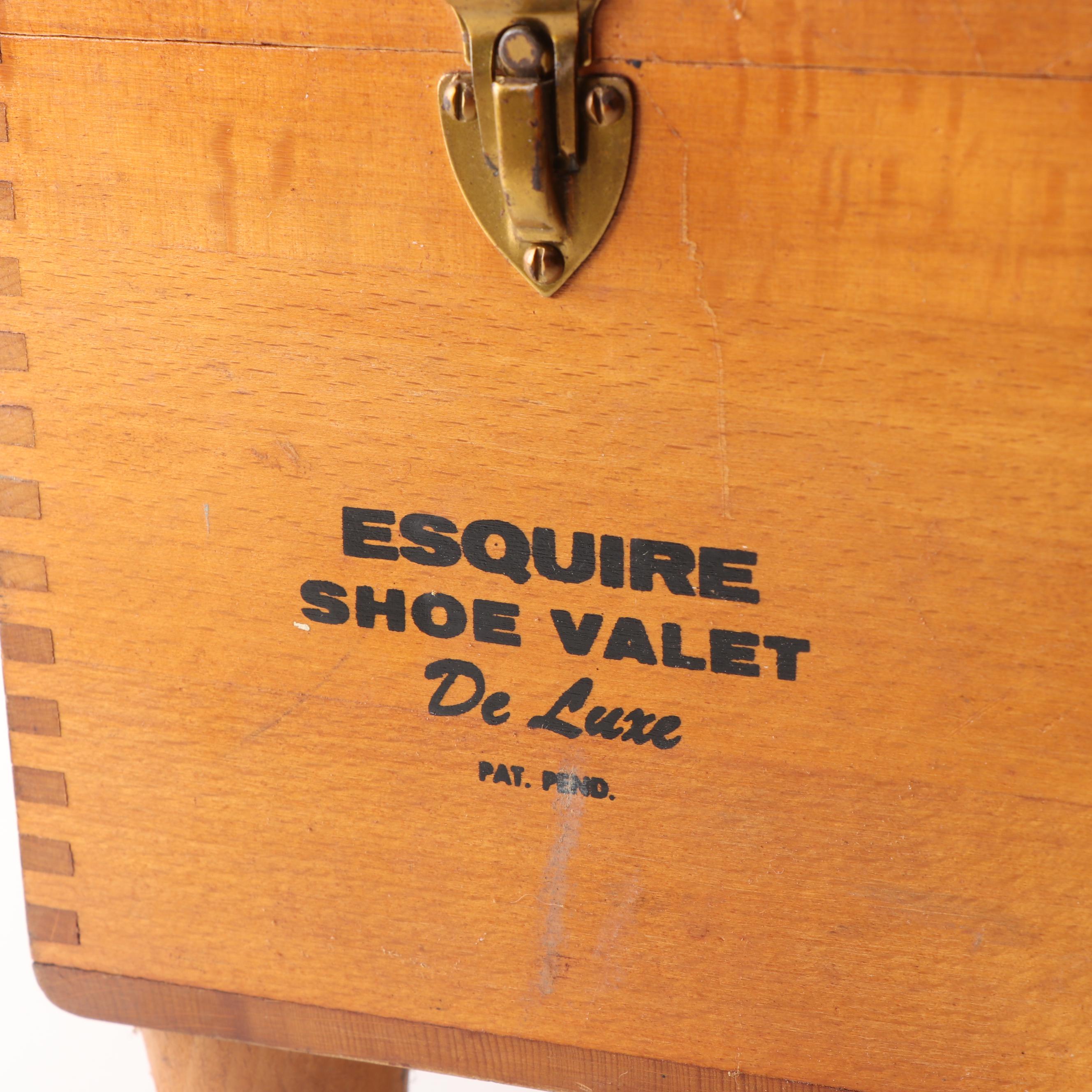 Vintage Esquire Shoe Valet DeLuxe Shoeshine Kit