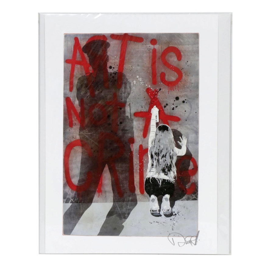 Enjoy Denial Giclée "Art Is Not A Crime"