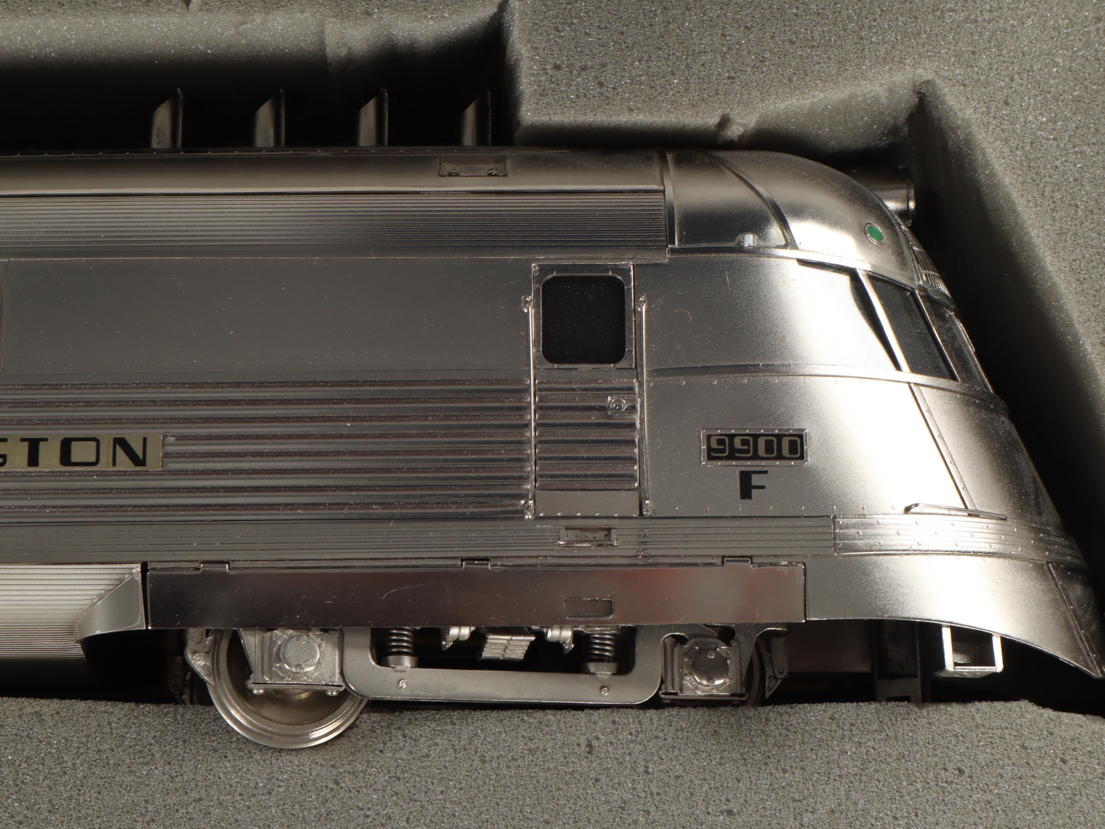 Roberts Lines Gauge One Zephyr with Lionel Trains and Tracks