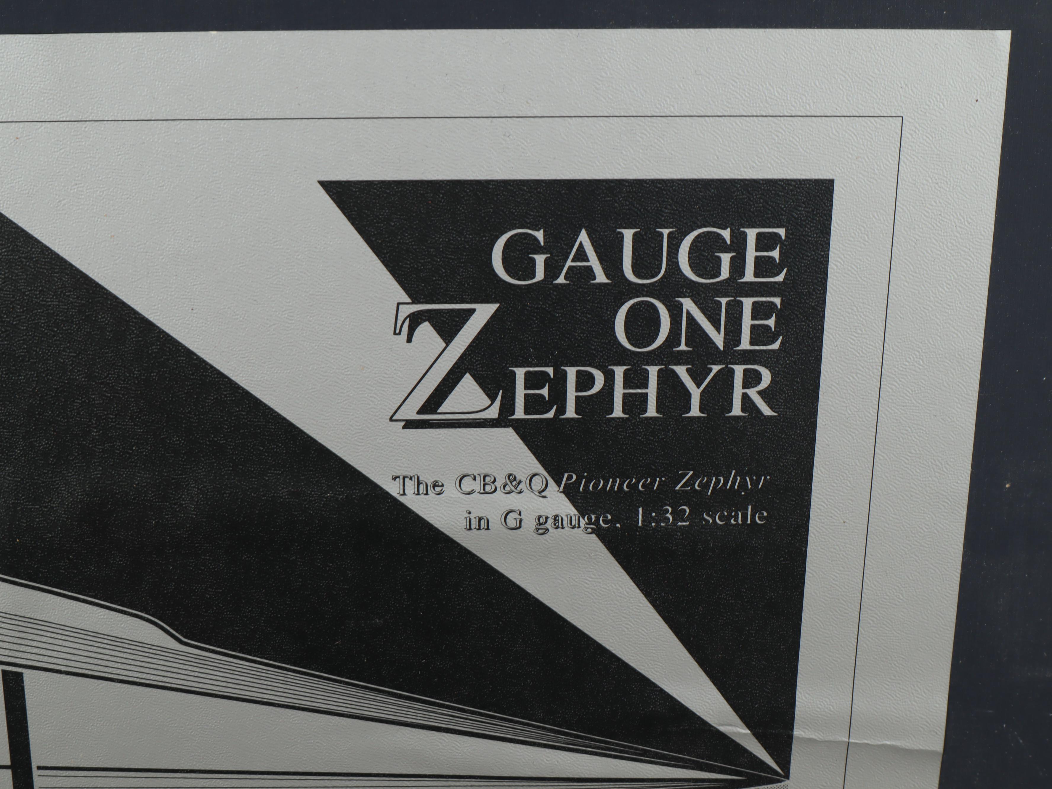 Roberts Lines Gauge One Zephyr with Lionel Trains and Tracks