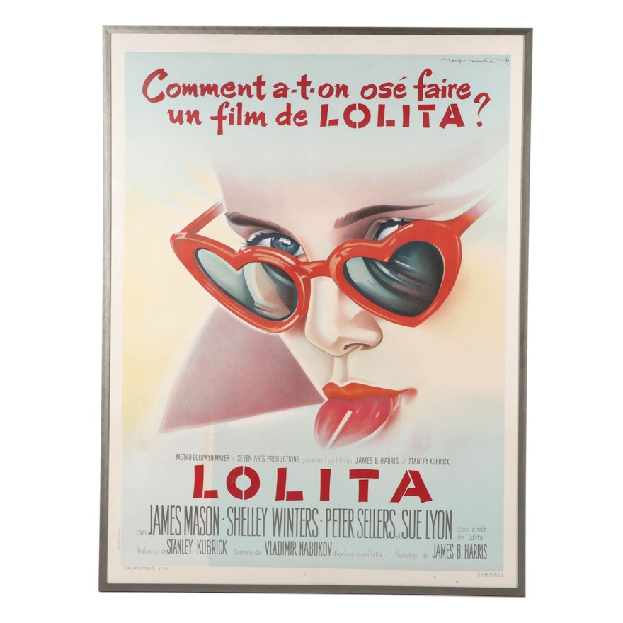 French Movie Poster after Roger Soubie "Lolita"