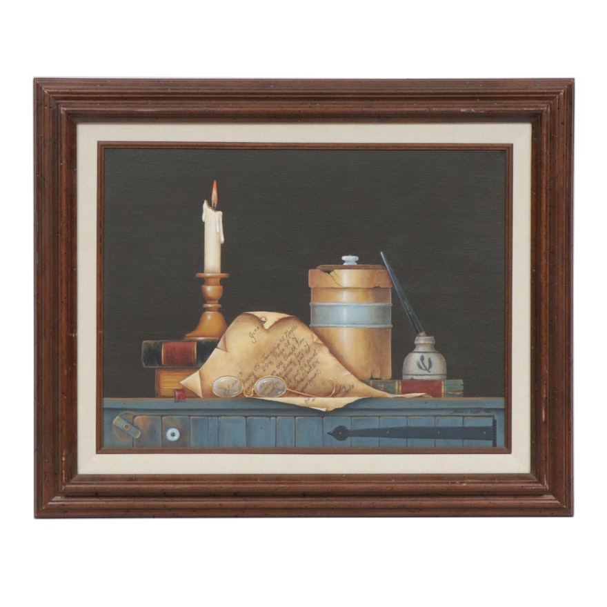 Shirley Ewick Tabletop Still Life Acrylic Painting