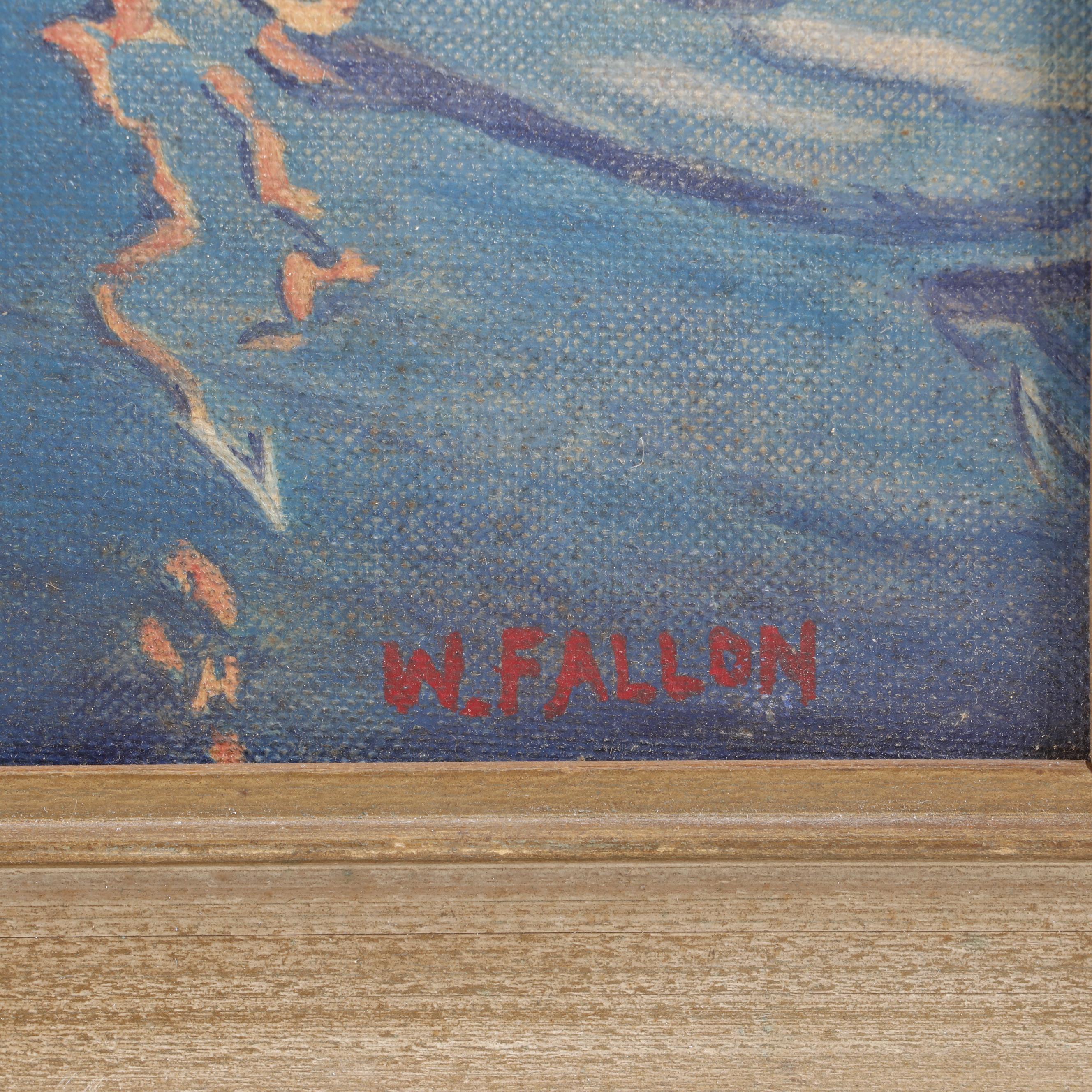 William P. Fallon 1956 Oil Painting "Haven of Rest"