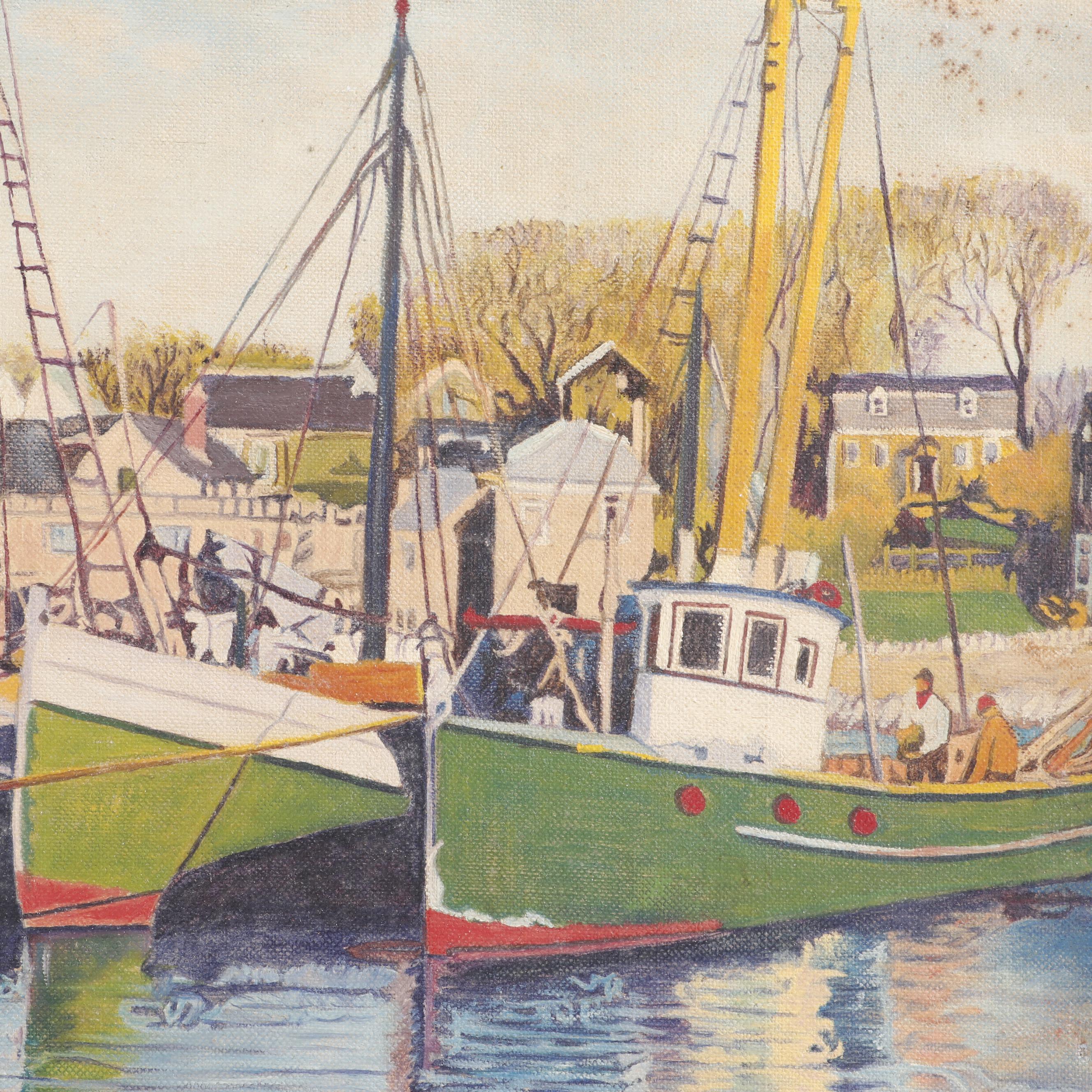 William P. Fallon 1956 Oil Painting "Haven of Rest"