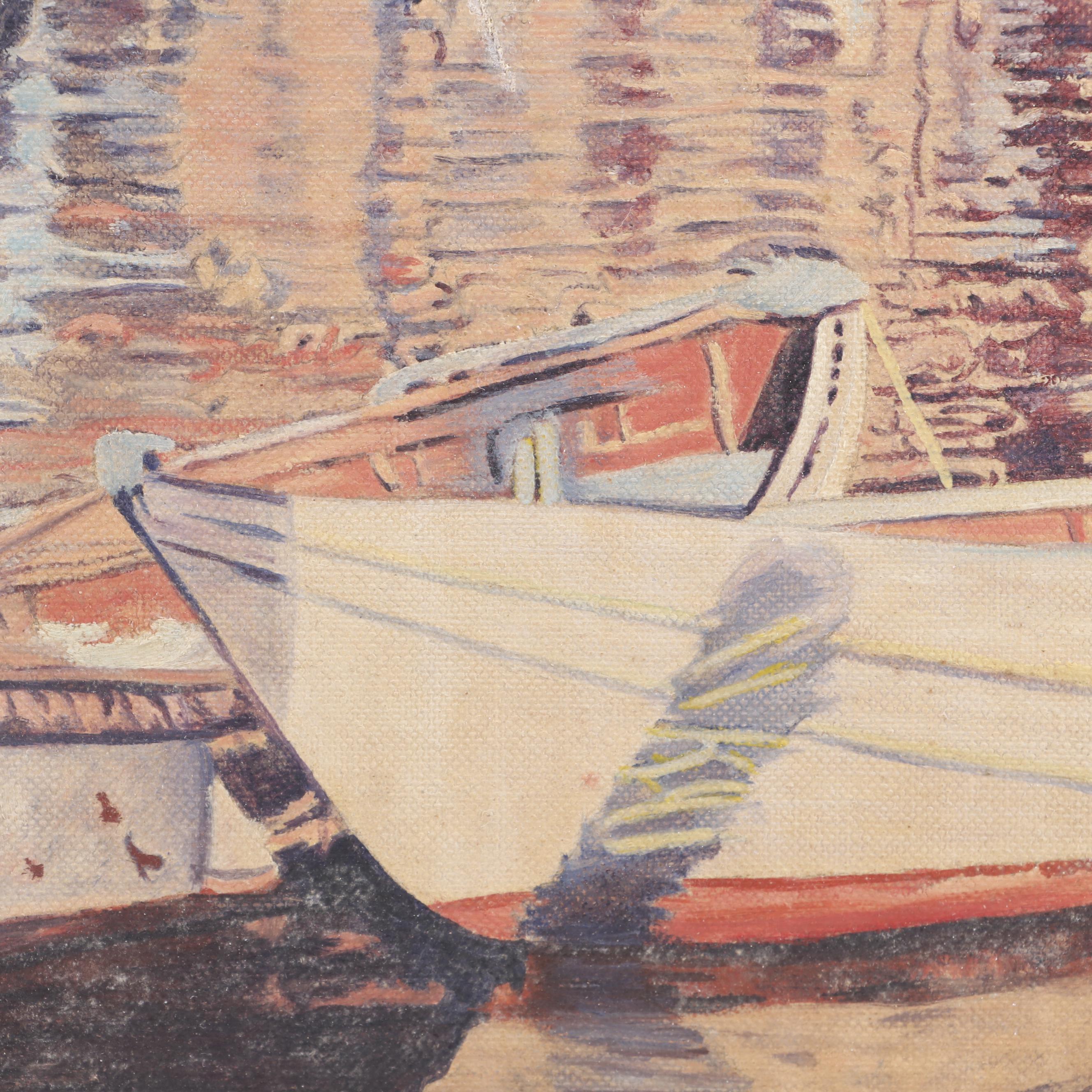 William P. Fallon 1956 Oil Painting "Haven of Rest"