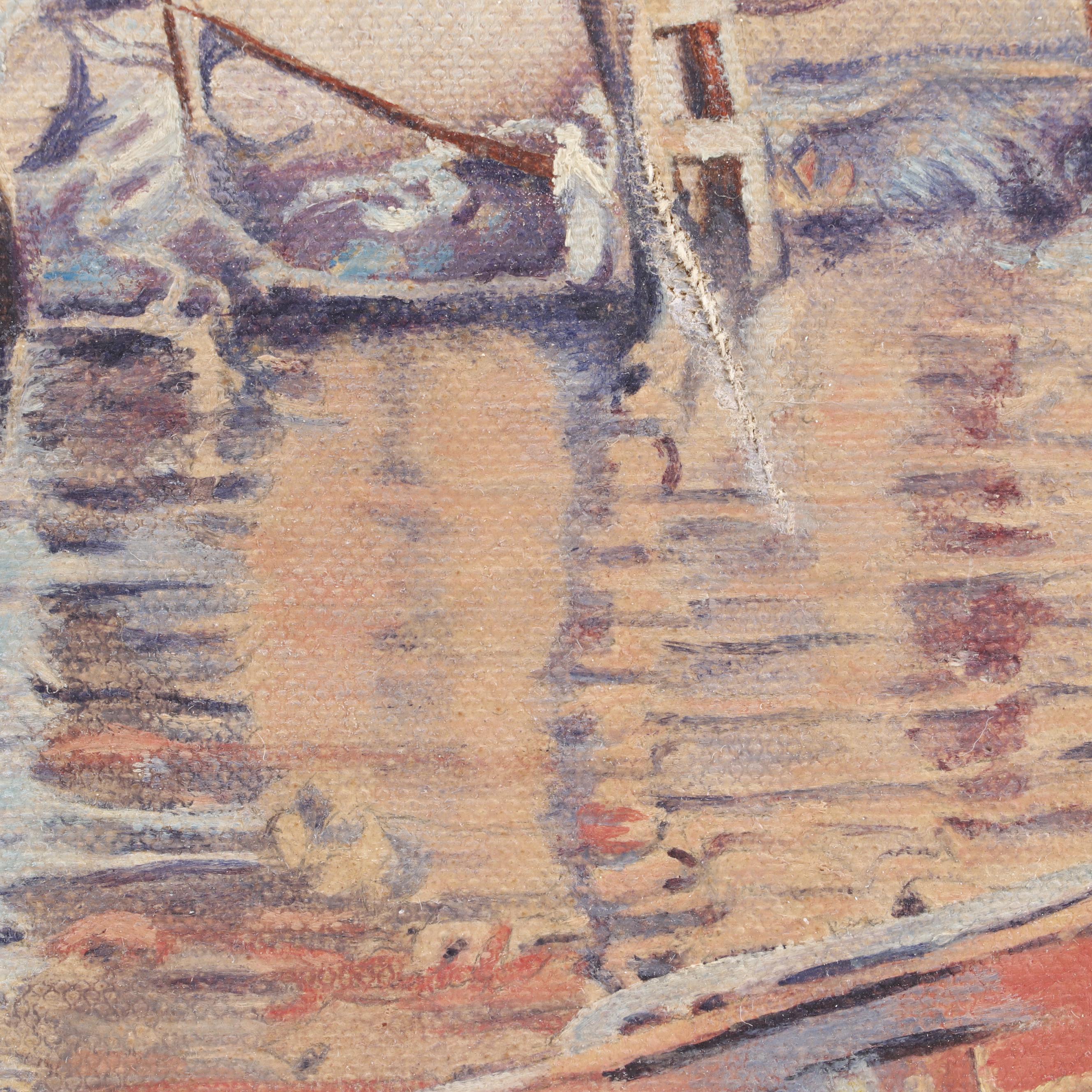 William P. Fallon 1956 Oil Painting "Haven of Rest"