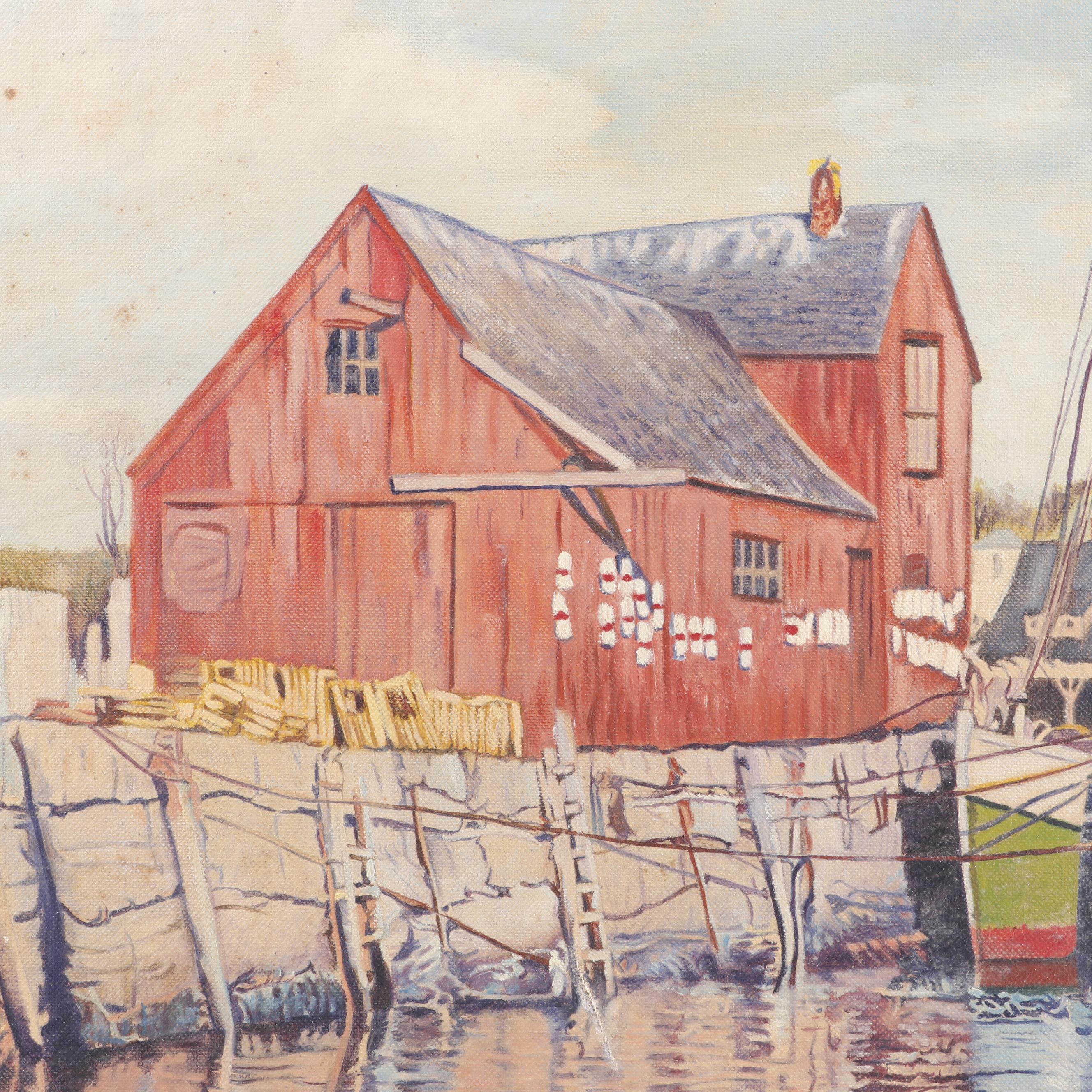 William P. Fallon 1956 Oil Painting "Haven of Rest"