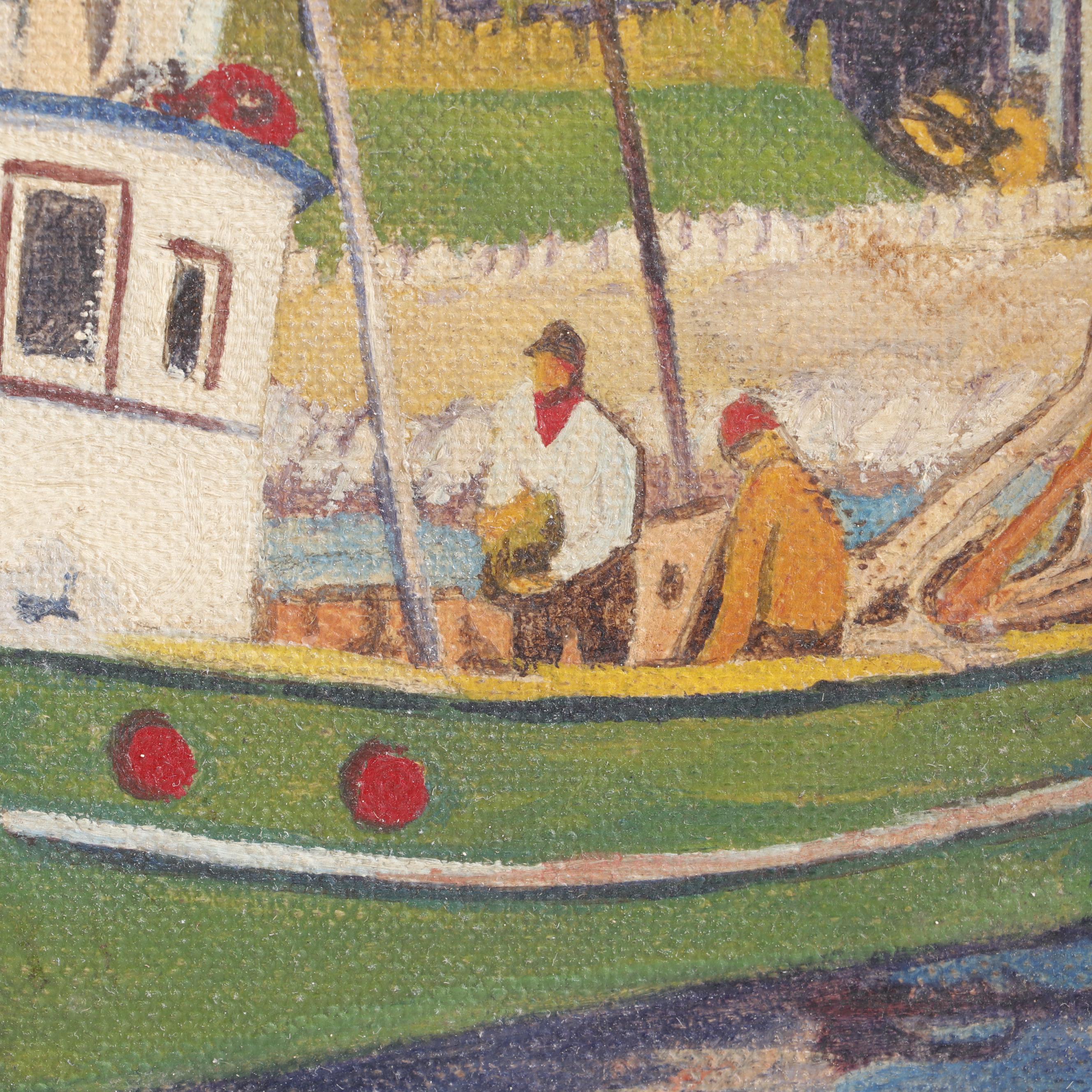 William P. Fallon 1956 Oil Painting "Haven of Rest"