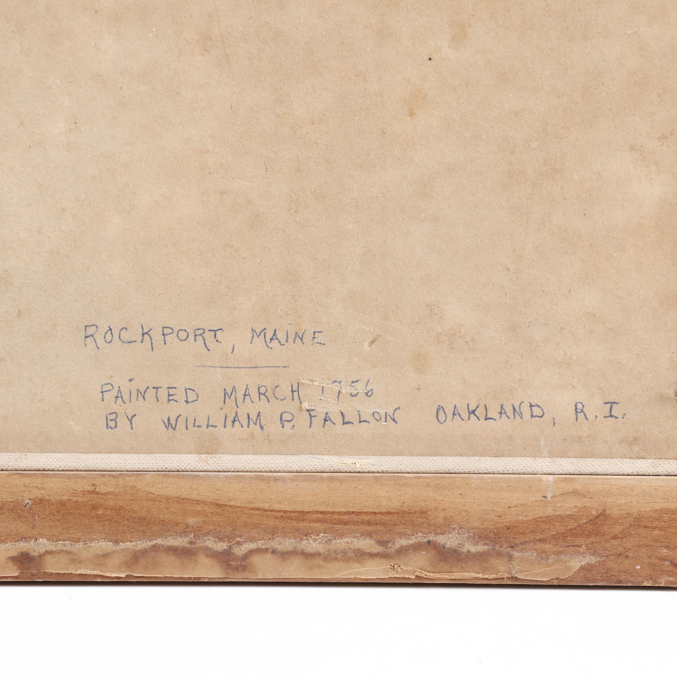 William P. Fallon 1956 Oil Painting "Haven of Rest"