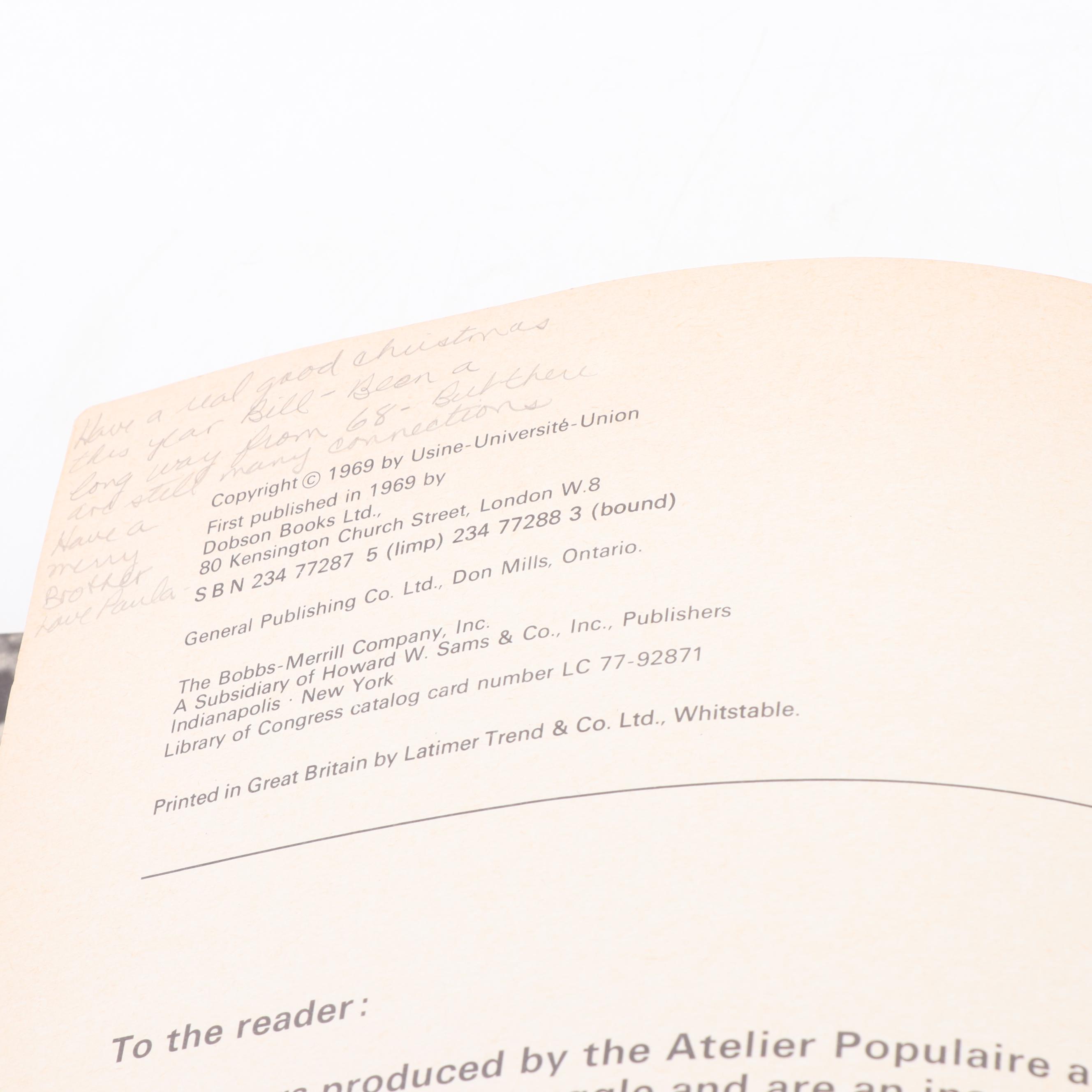 "MAI 1968: Debut D'une Lutte Prolongee" Atelier Populaire Posters Book