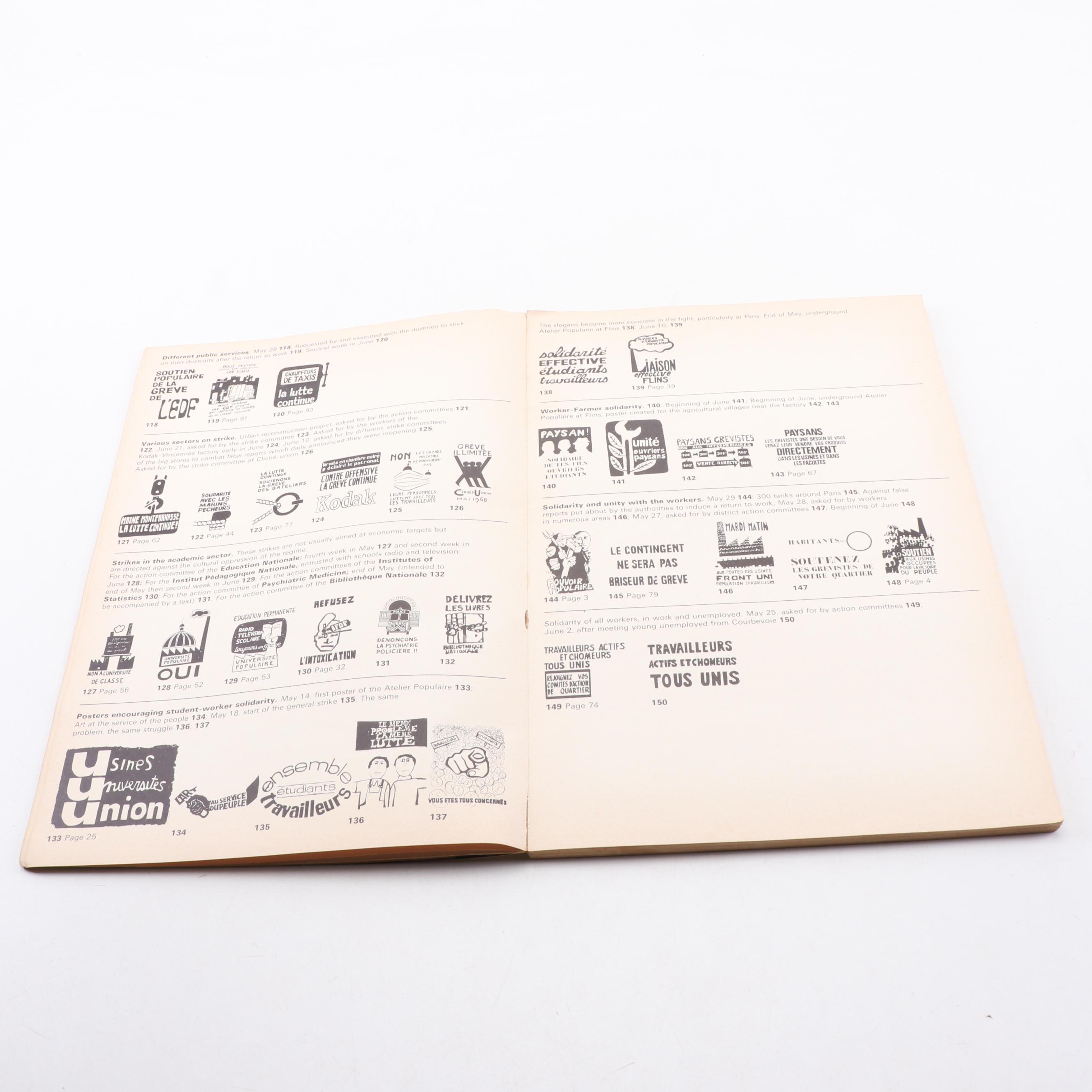 "MAI 1968: Debut D'une Lutte Prolongee" Atelier Populaire Posters Book