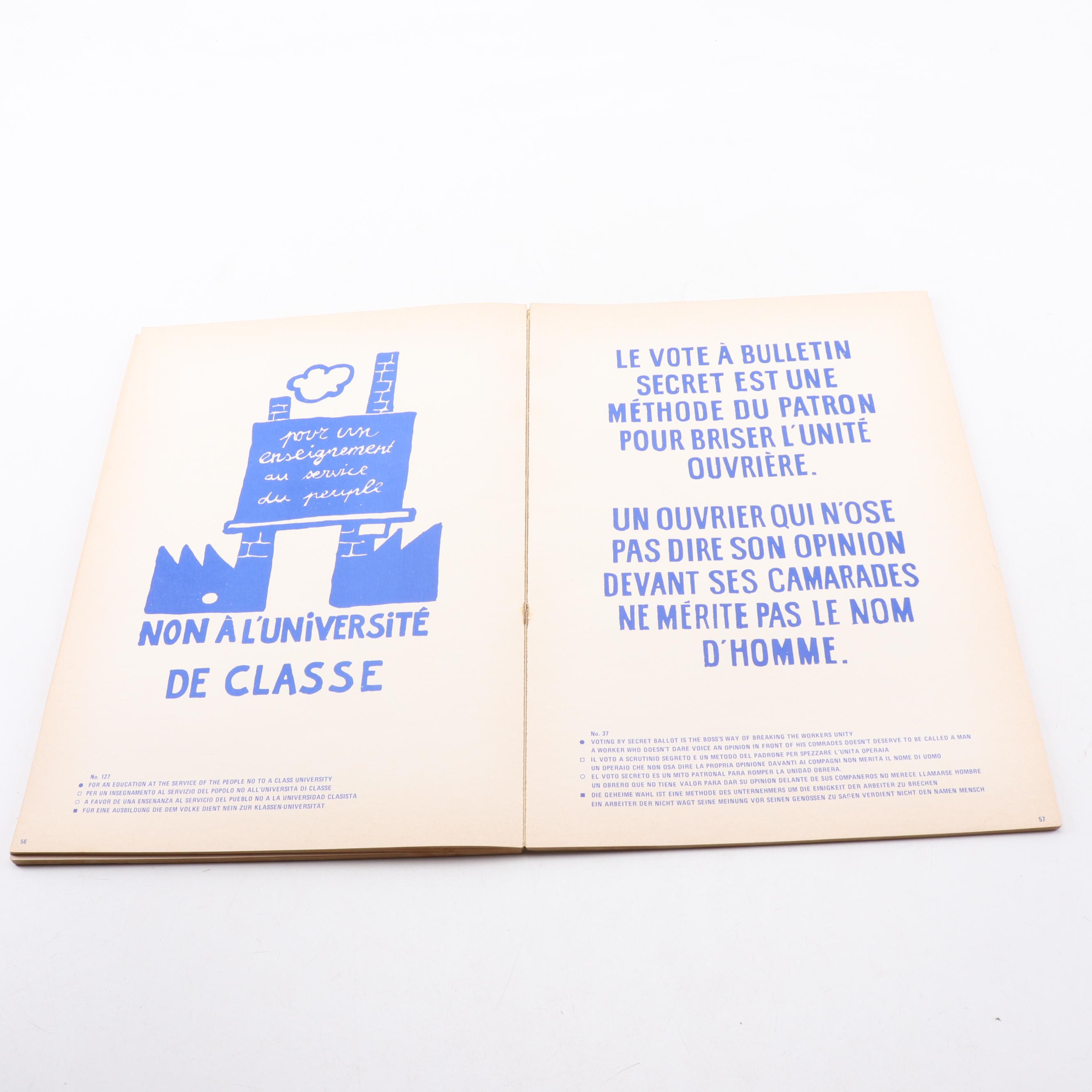 "MAI 1968: Debut D'une Lutte Prolongee" Atelier Populaire Posters Book