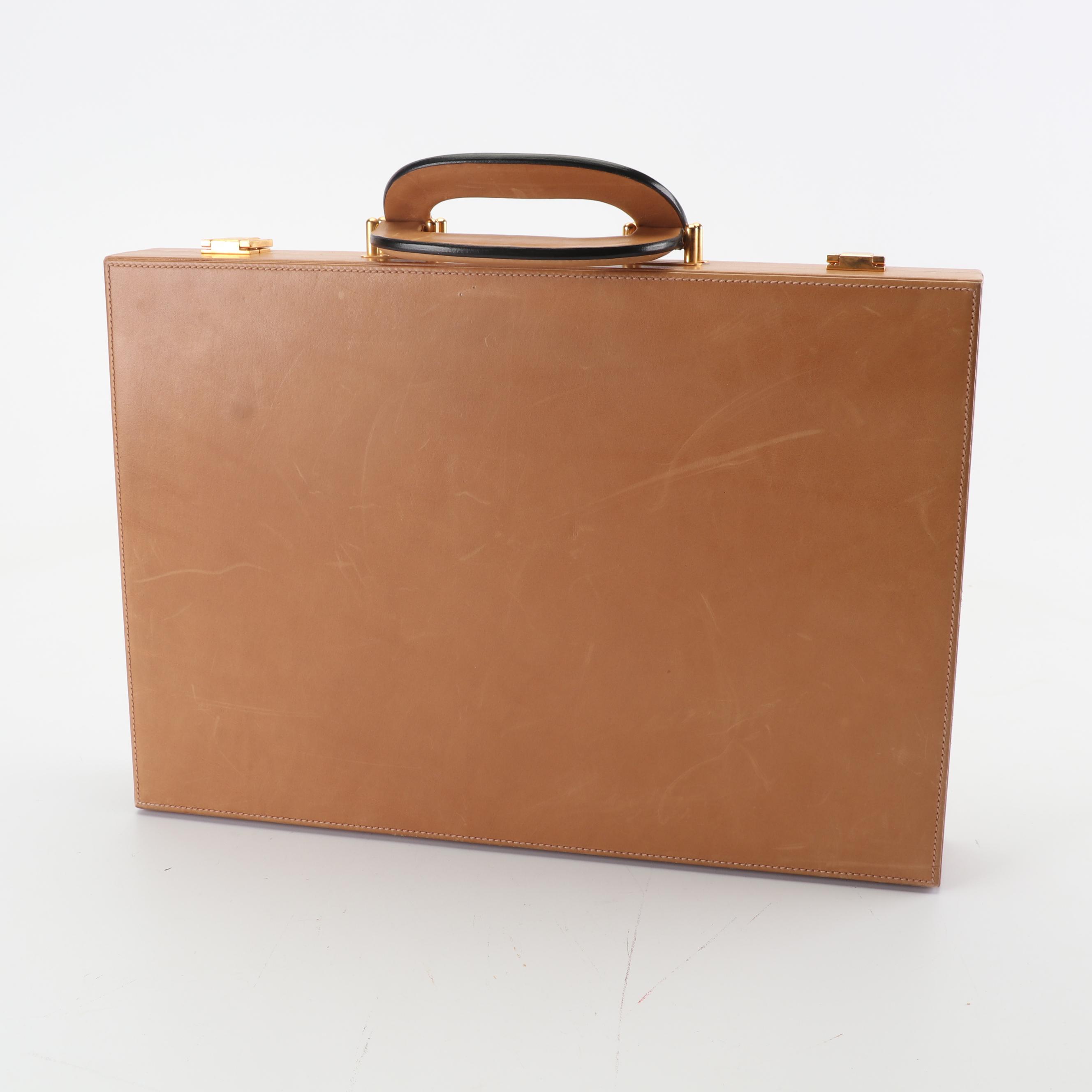 Gucci Leather Travel Backgammon Set