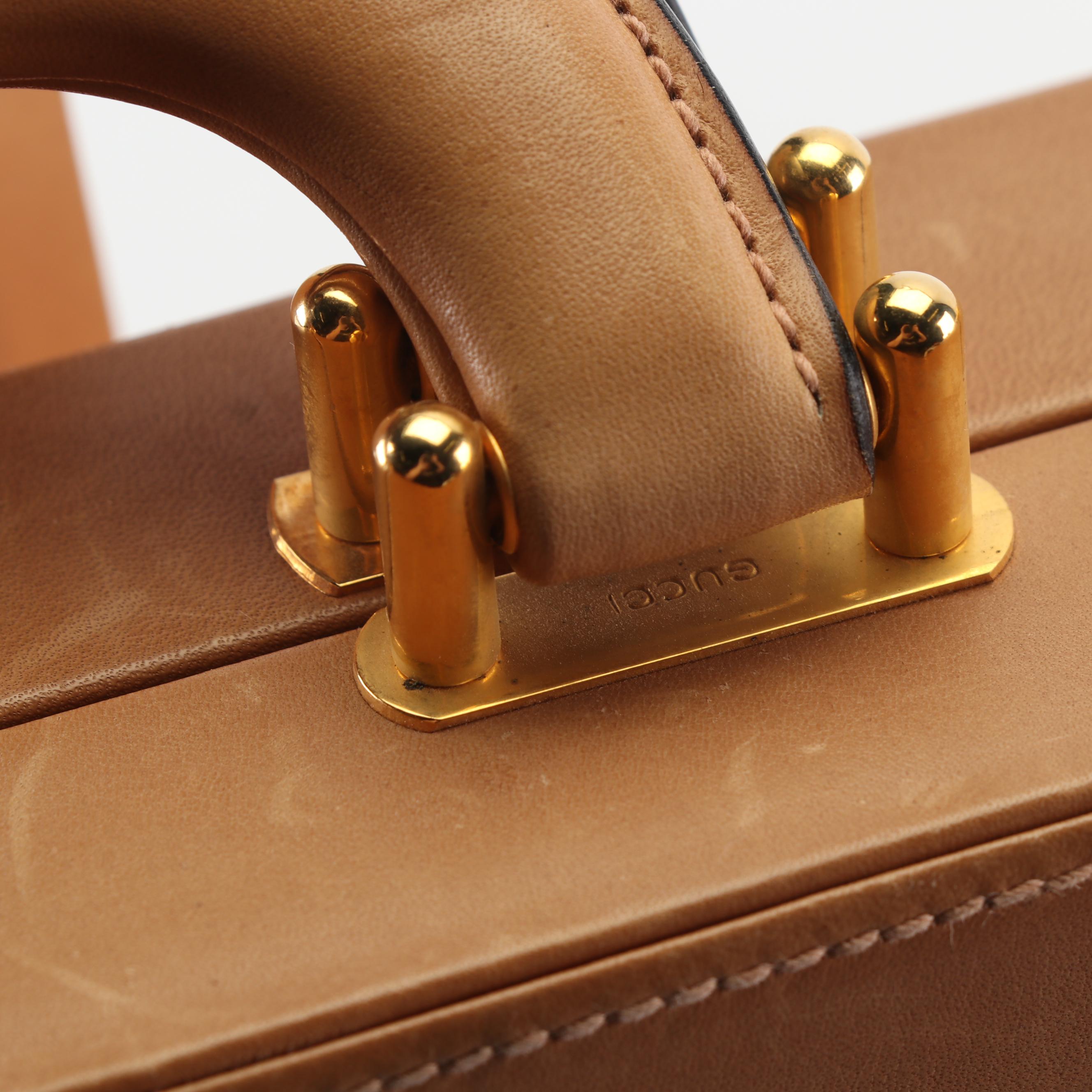 Gucci Leather Travel Backgammon Set