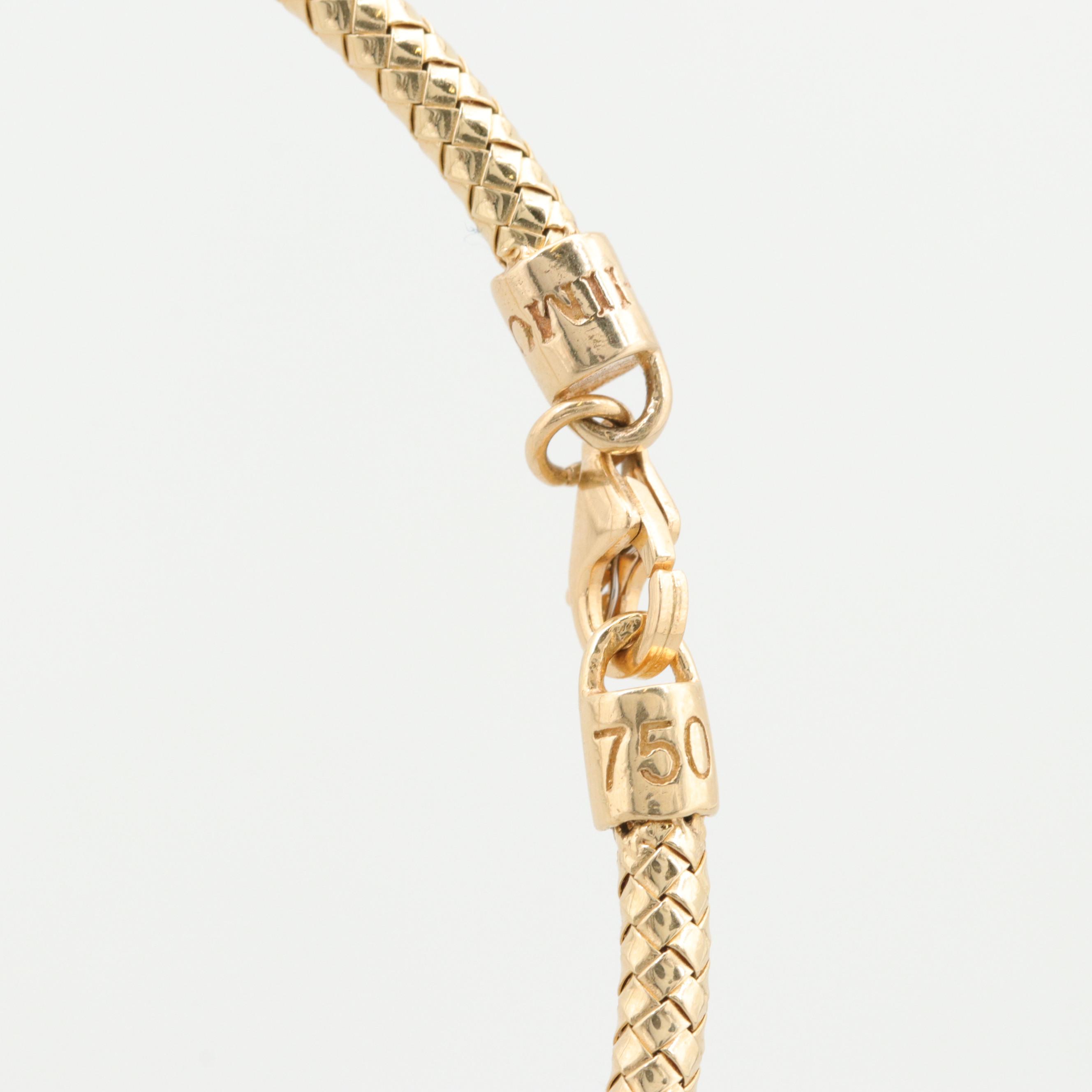 Himo 18K Tri-Colored Gold Three Woven Bracelets