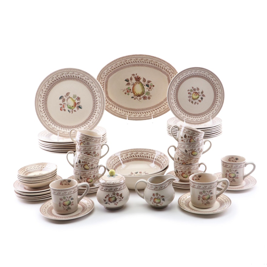 Johnson Brothers "Fruit Sampler" Dinnerware, Mid 20th Century