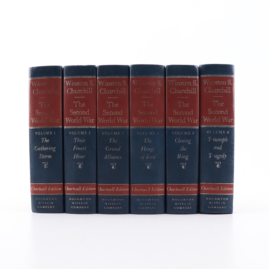 1983 "The Second World War" Six Volume Set by Winston Churchill