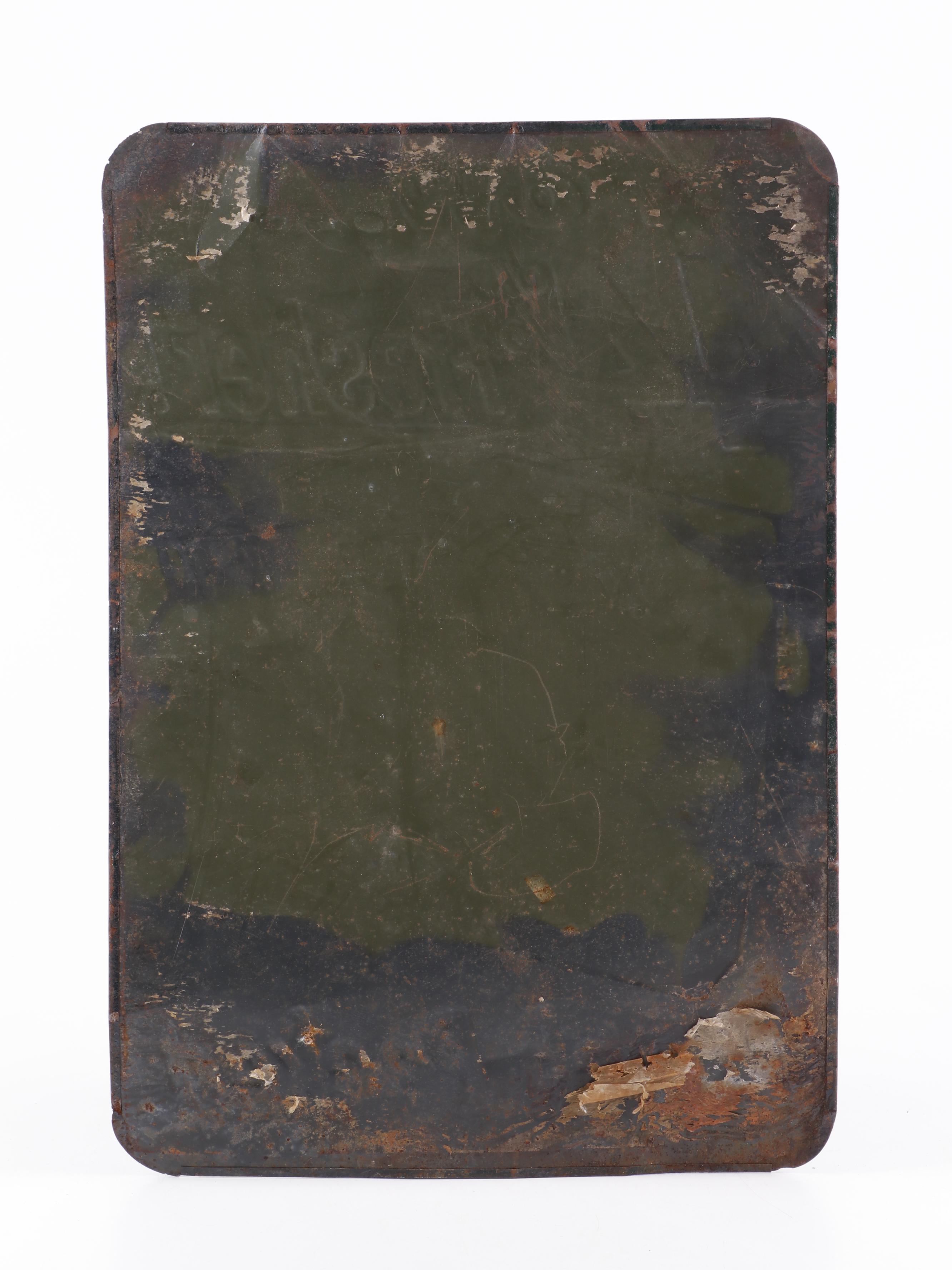 Sir Walter Raleigh Tobacco Metal Advertising Sign, Vintage