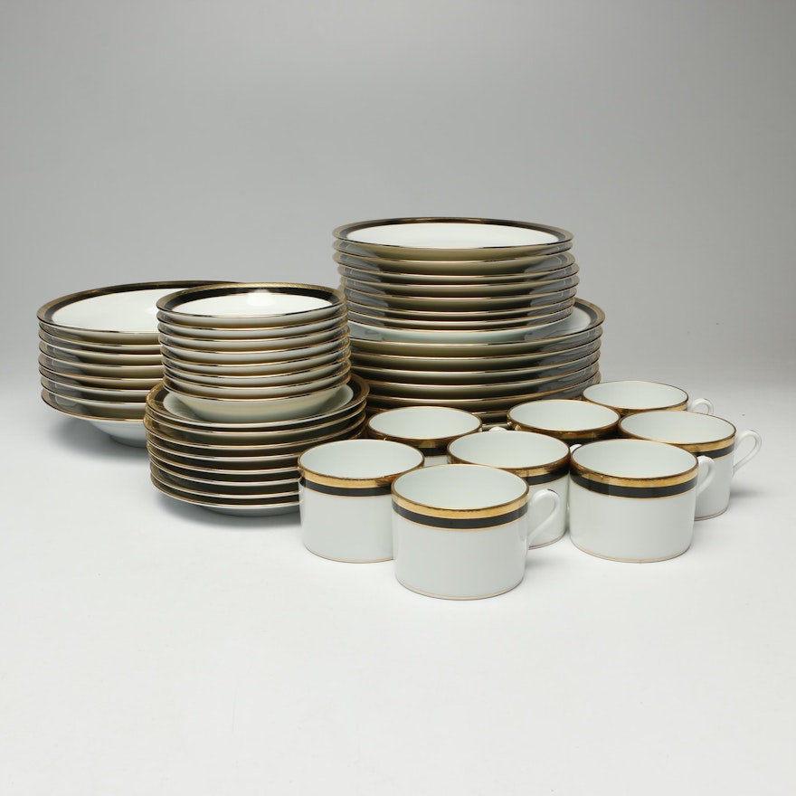 Richard Ginori "Palermo Black" Porcelain Dinnerware