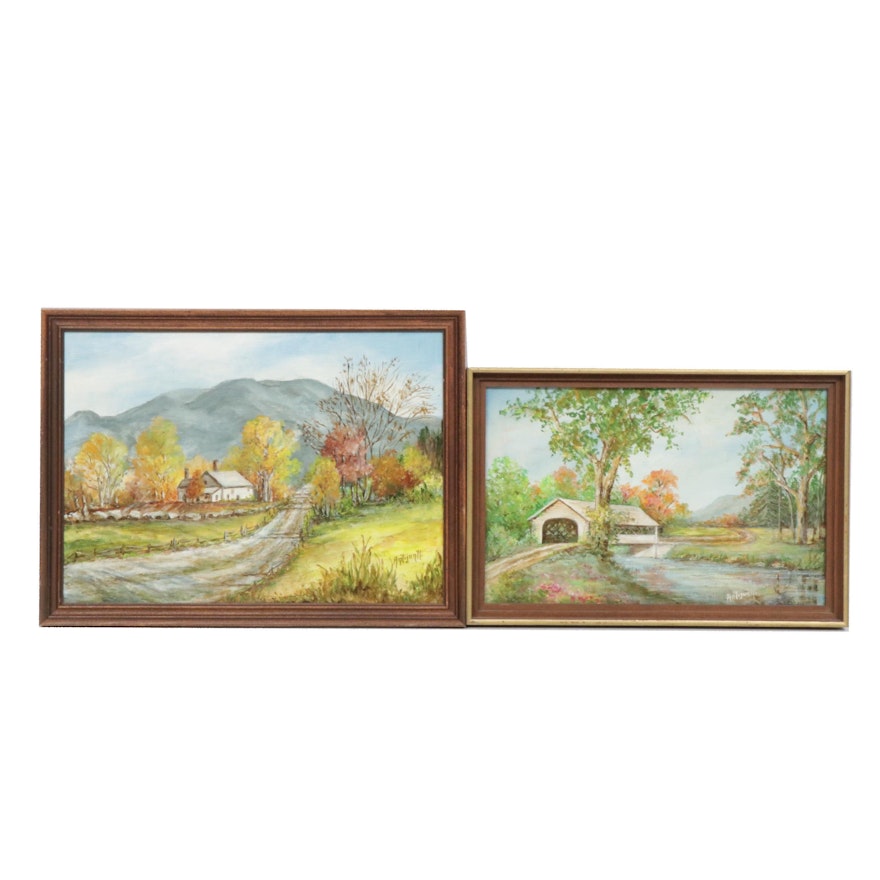 Antijuntti Rural Landscape Oil Paintings