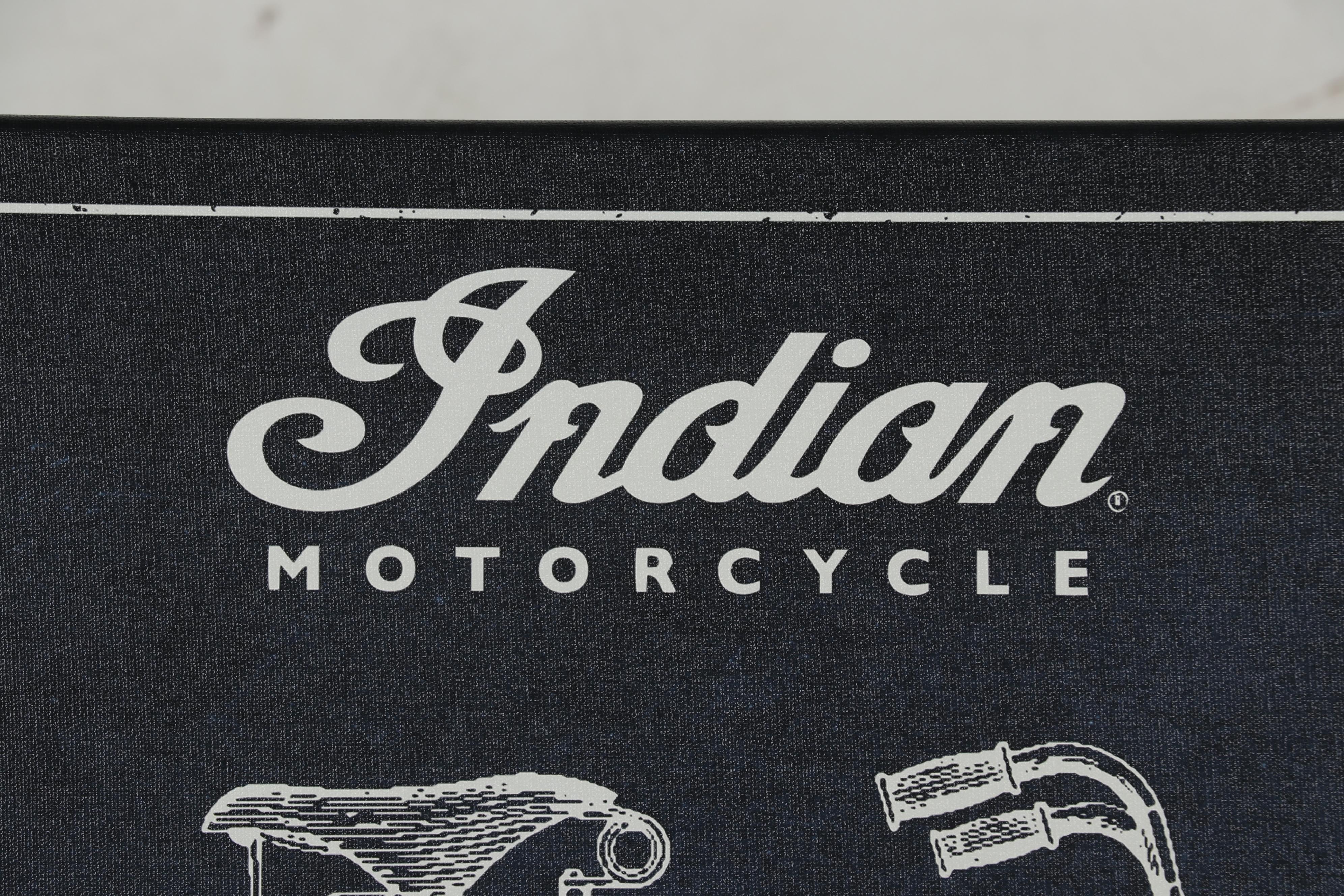 Indian Motorcycle Parts Diagram Giclée