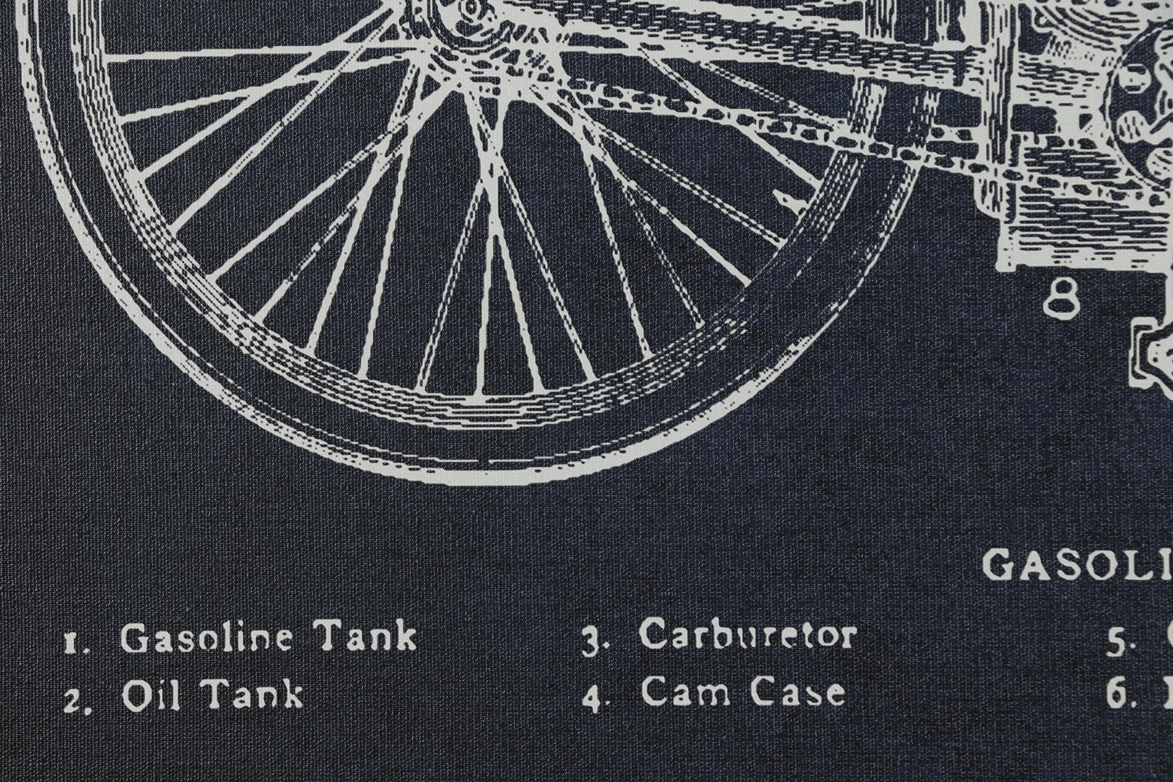 Indian Motorcycle Parts Diagram Giclée