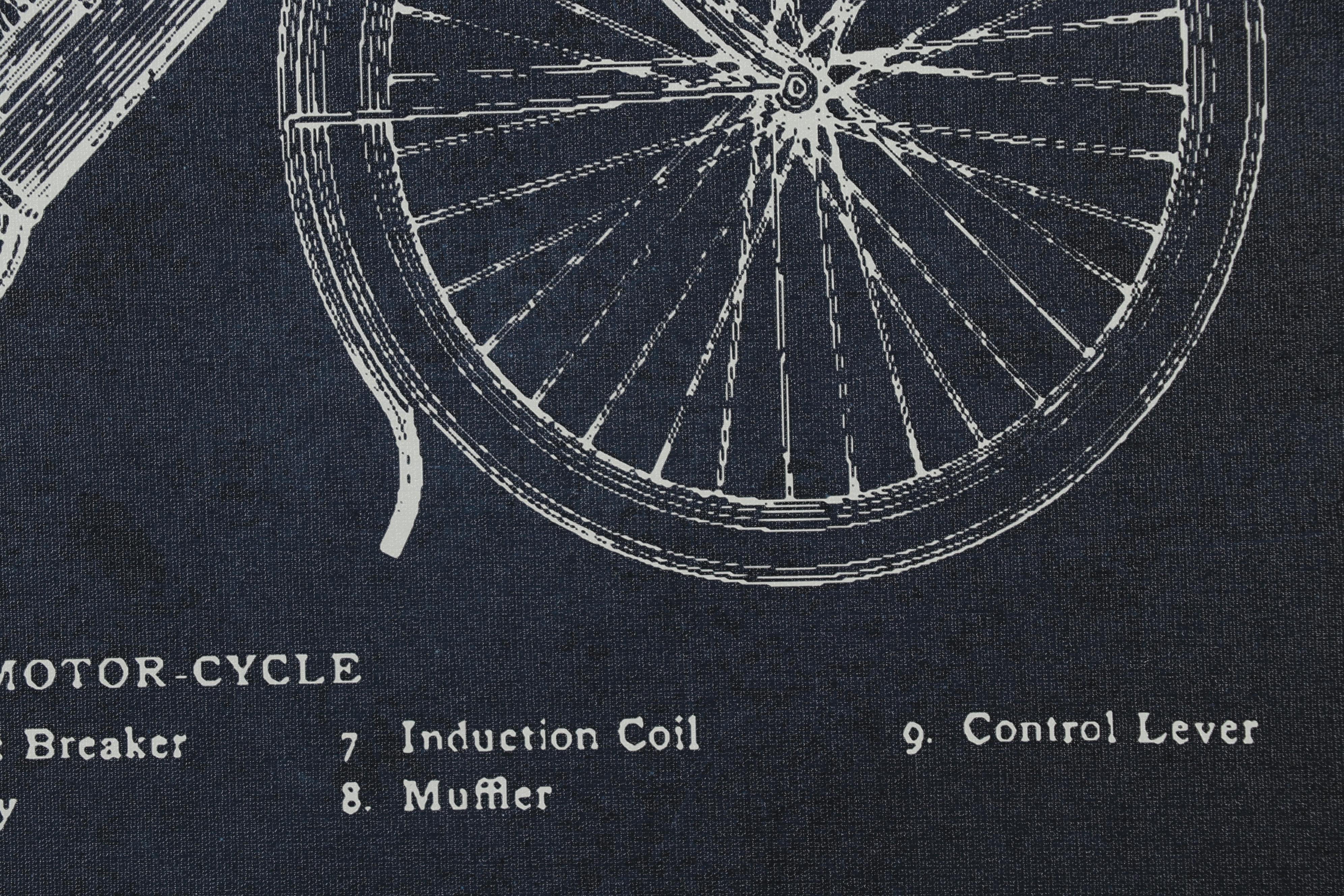 Indian Motorcycle Parts Diagram Giclée