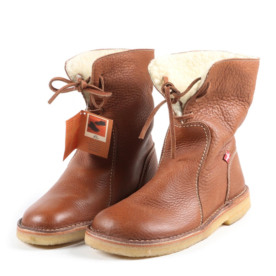 Unisex Duckfeet Århus Leather and Shearling Convertible Boots